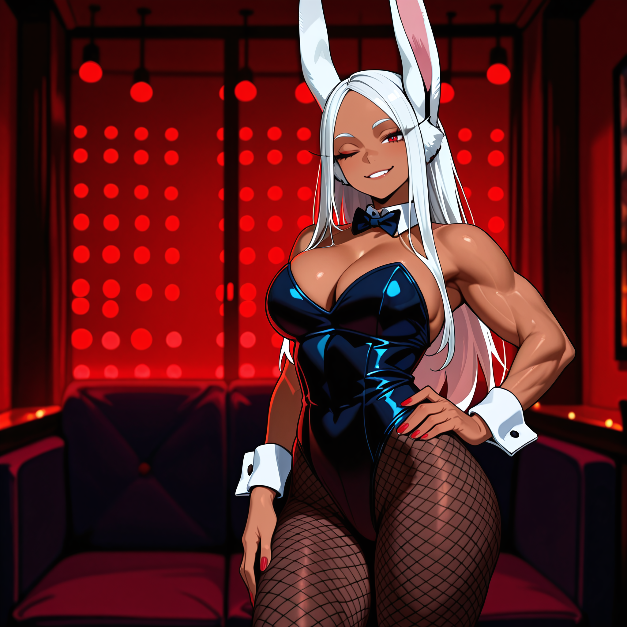 Bunny Girls — Mirko in a black bunny suit