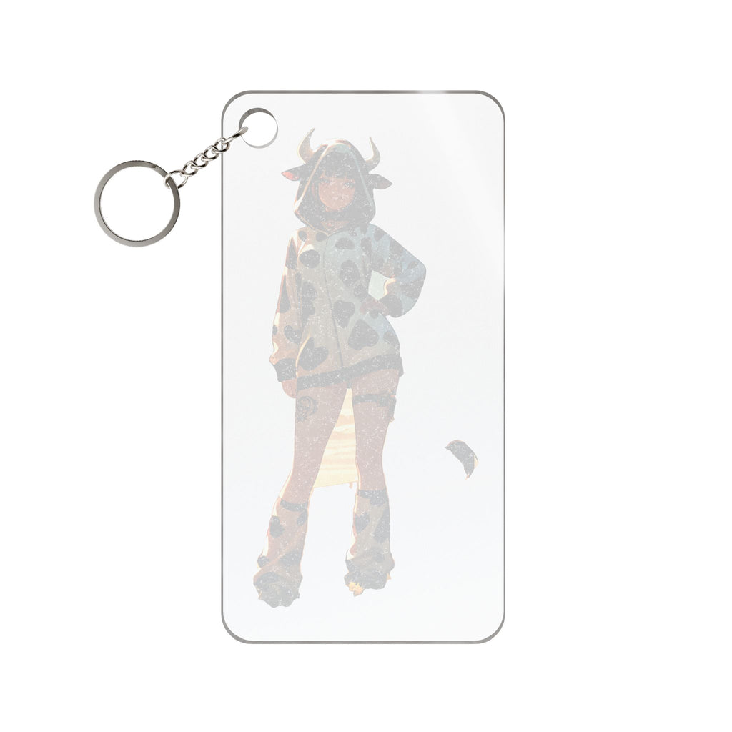 Blanc NIKKE Cow-Print Anime Keychain Charm Pinup Bag Charm — Cow Girls Pt. 2