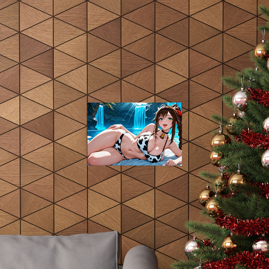 Aerith Final Fantasy Pinup Wall Art Poster | Cow Girls Pt. 1