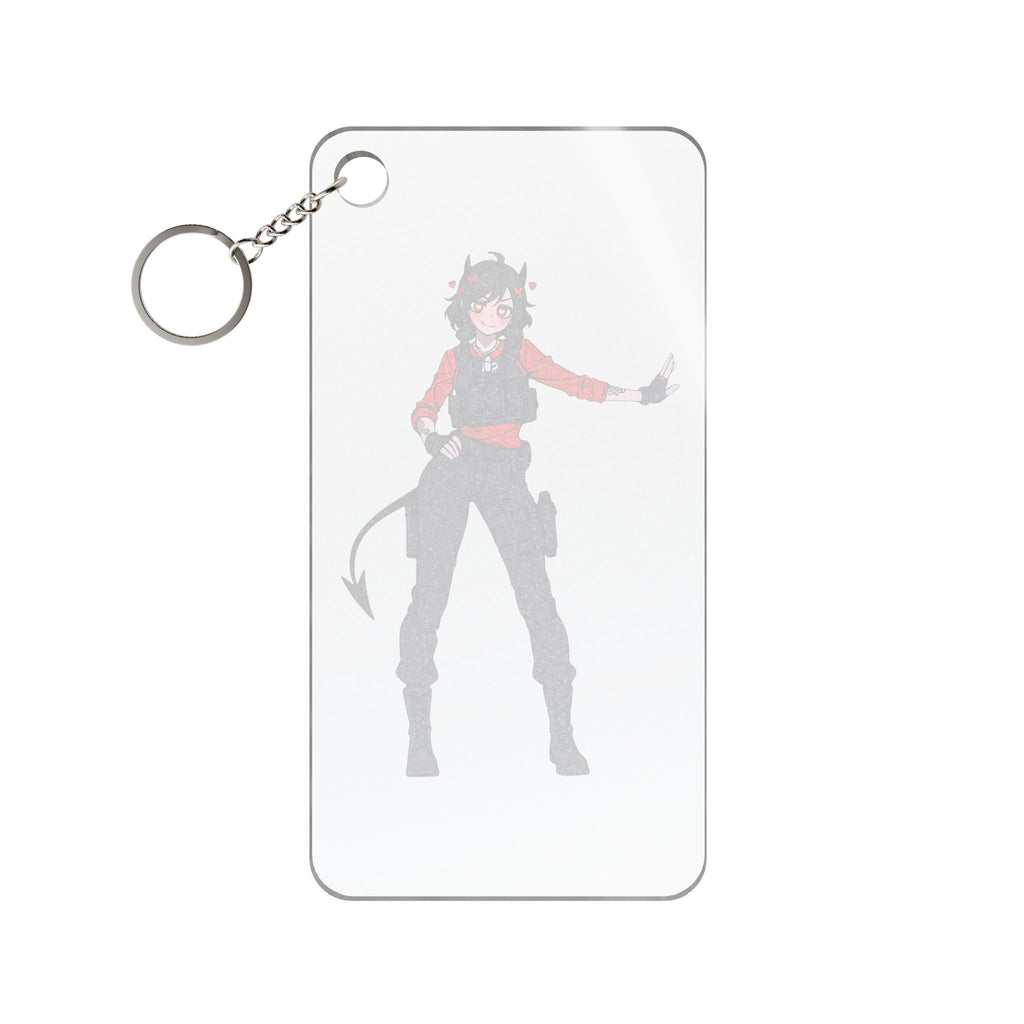 Modeus Helltaker Anime Keychain Charm | Tactical Pinup Fan Art