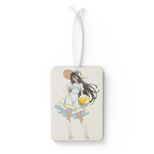 Albedo Overlord Anime Car Air Freshener | Summer Beach Pinup Fan Art
