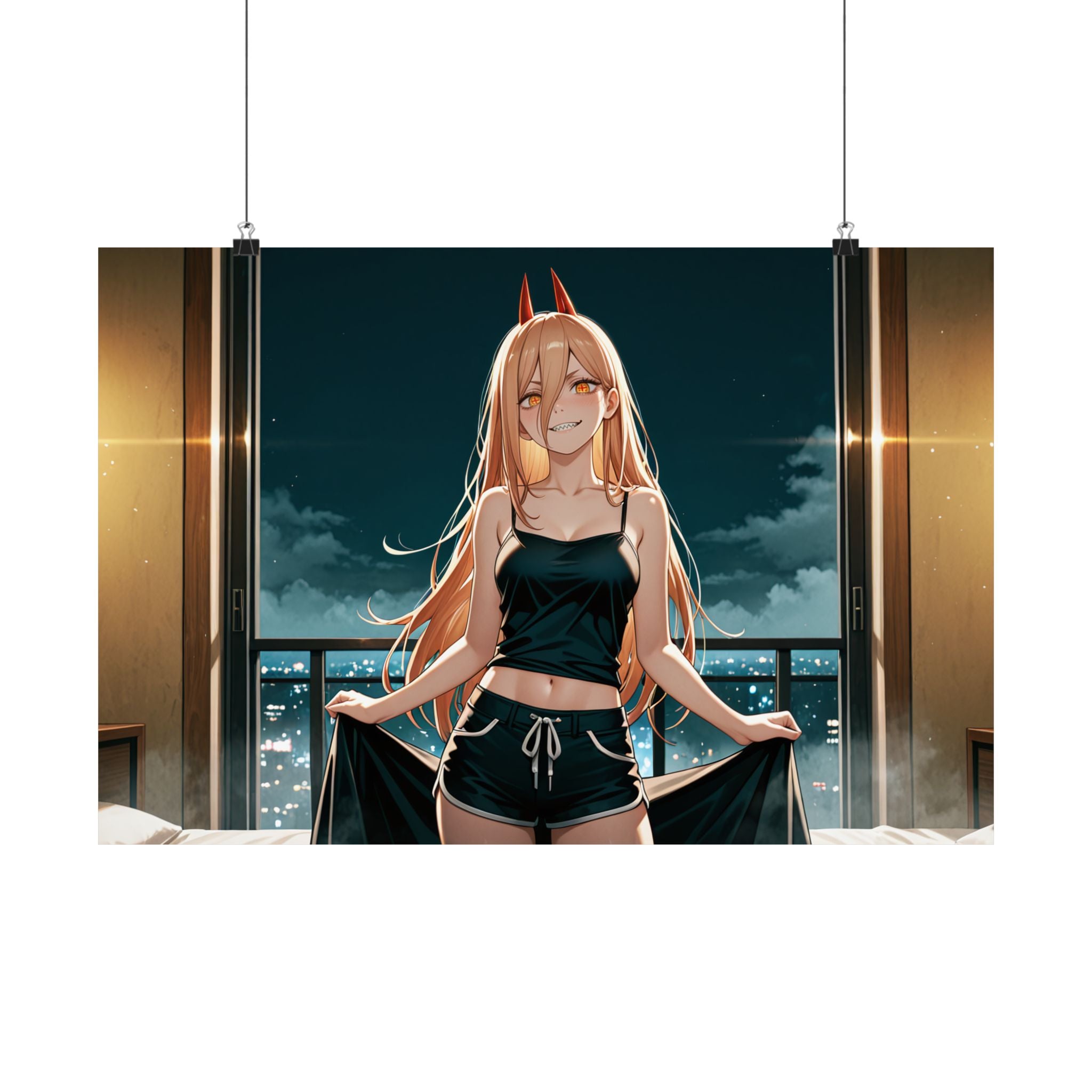 Power Chainsaw Man Anime Wall Art Poster | Pinup Gaming Decor