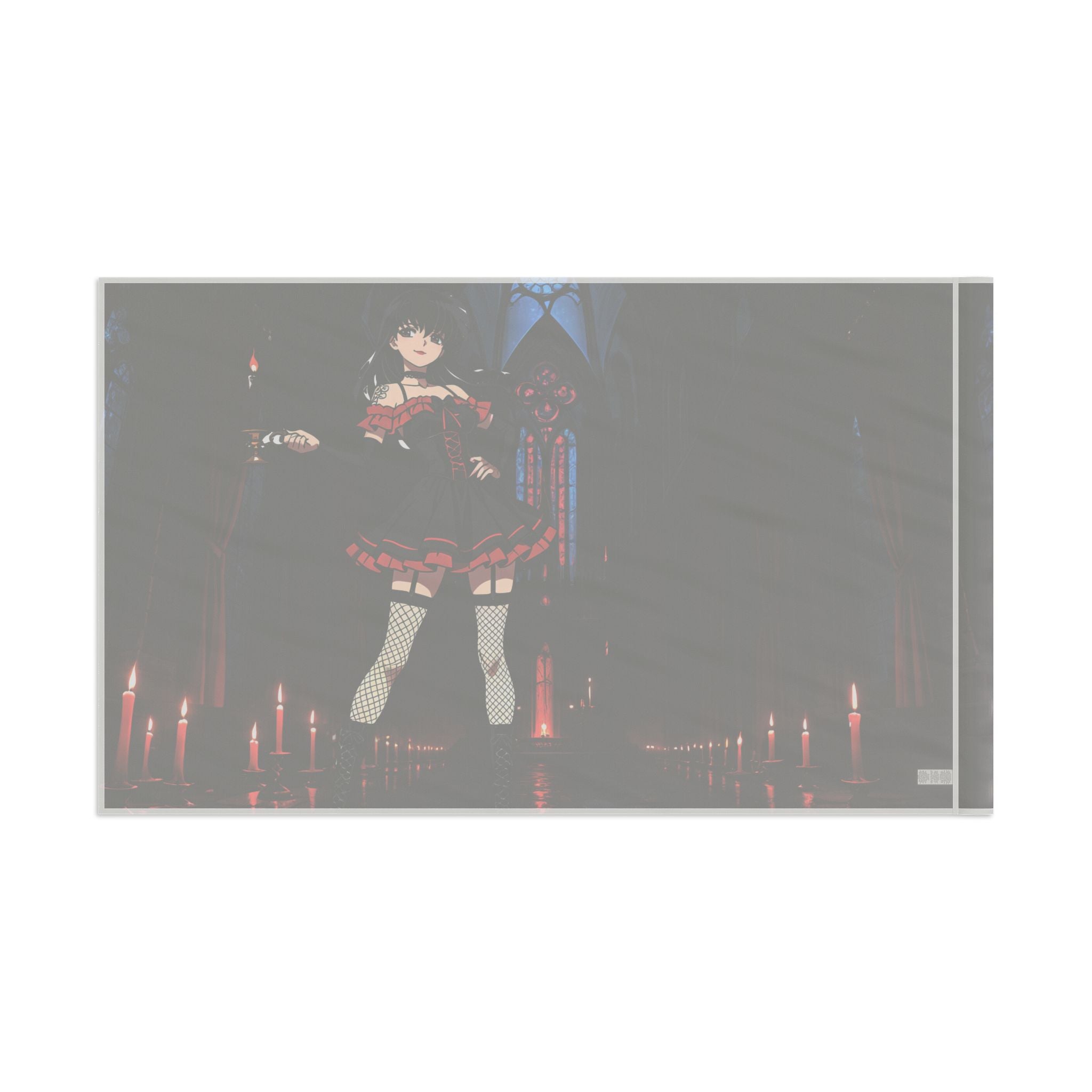 Kagome Inuyasha Spicy Gothic Pinup Anime Wall Flag | Dark Banner