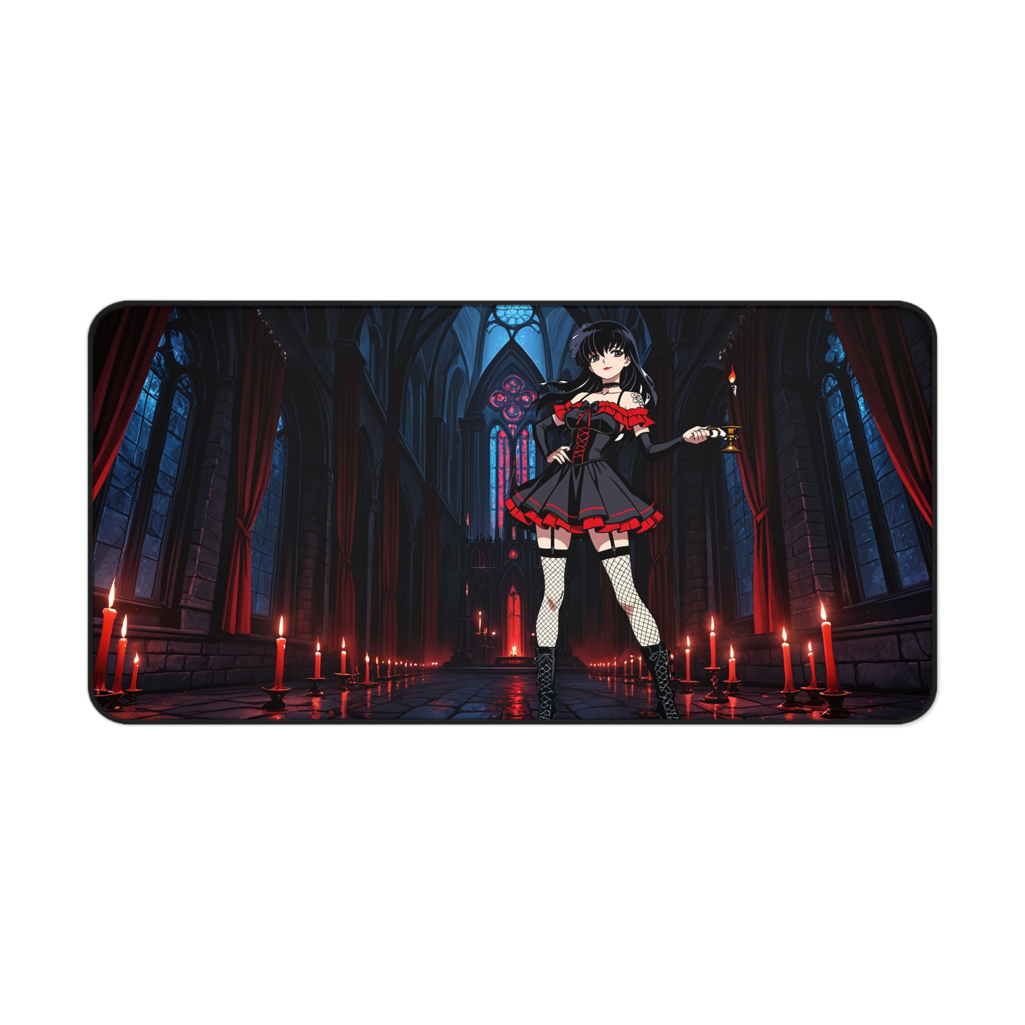 Kagome Inuyasha Gothic Spicy Anime Desk Mat | Dark Pinup XL — Goth Girls Pt. 1