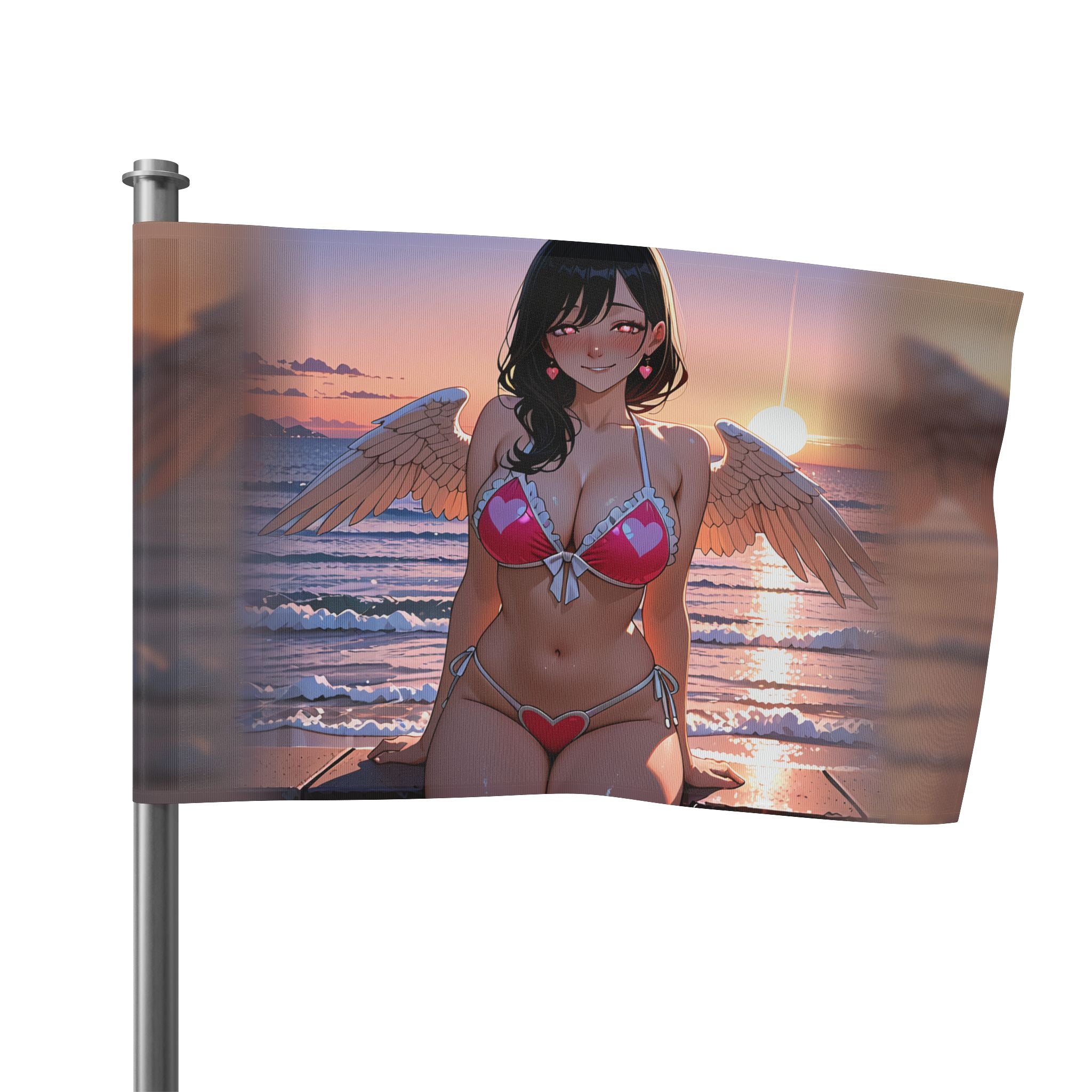 Kirara Hoshi JJK Spicy Anime Wall Flag Cupid Beach — Beach Babes Pt. 5 (Spicy)