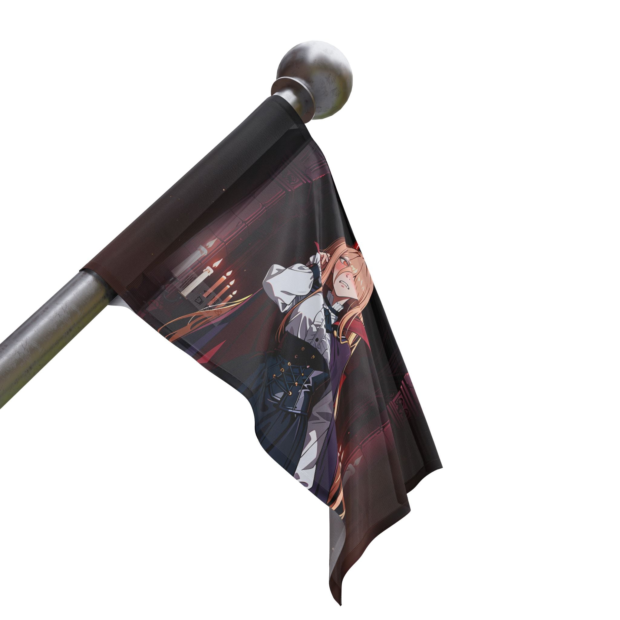 Power Chainsaw Man Gothic Vampire Anime Wall Flag | Bunny Girls Pt. 6