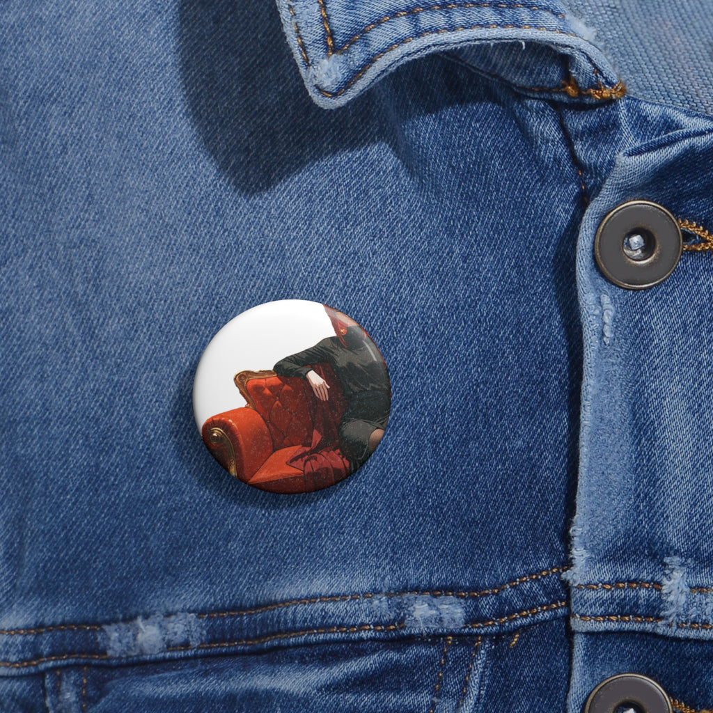 Makima Chainsaw Man Anime Pin Button Boudoir Pinup Fan Art Badge Boudoir Pt. 1