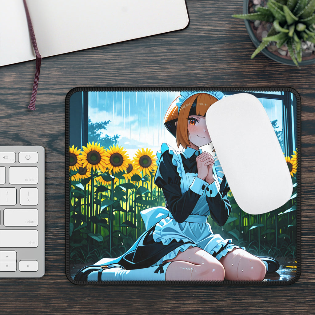 Gardenia Anime Mouse Pad | Cute Flower Field Fan Art Desk Mat