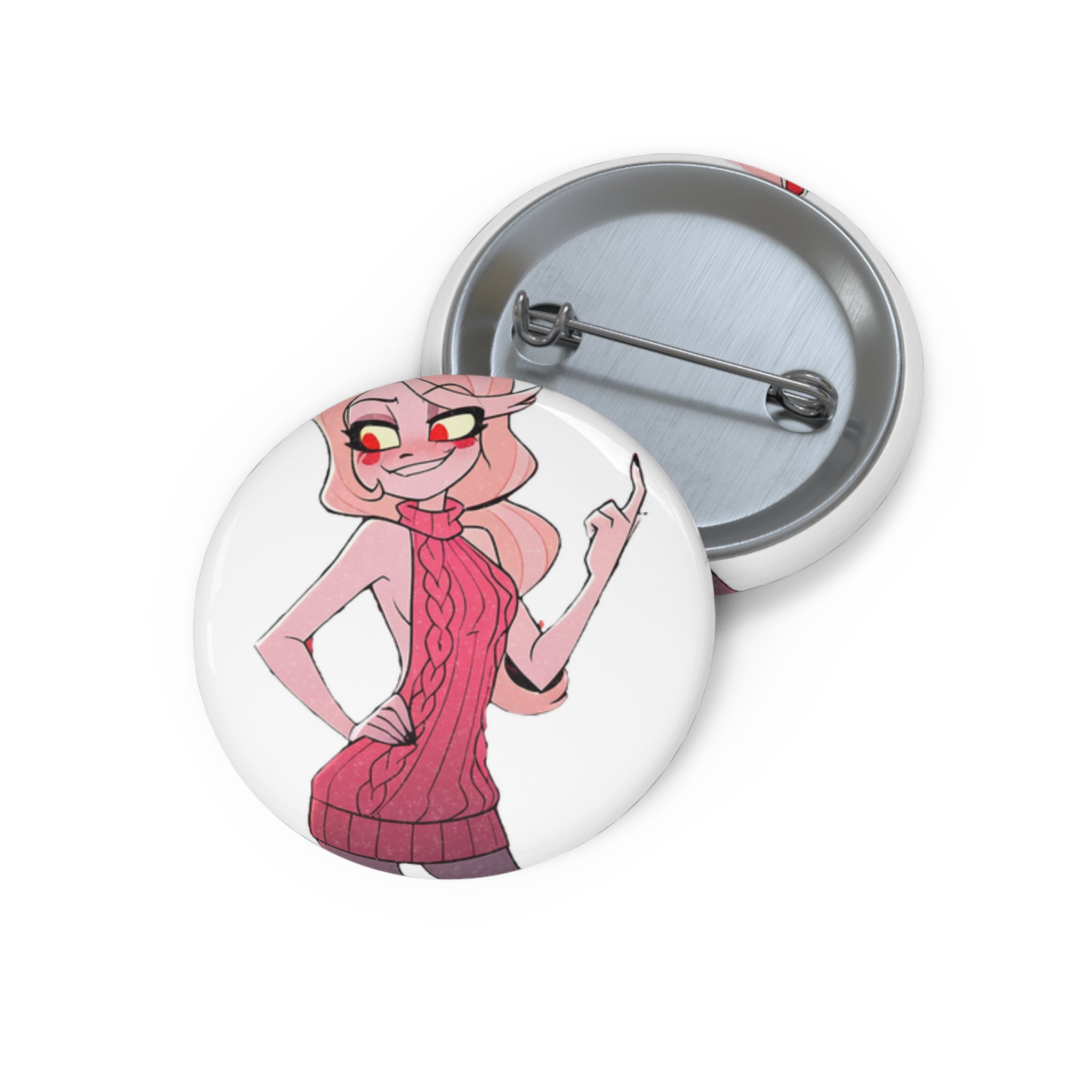 Charlie Morningstar Hazbin Hotel Anime Pin Button Spicy — Virgin Killer Pt. 2