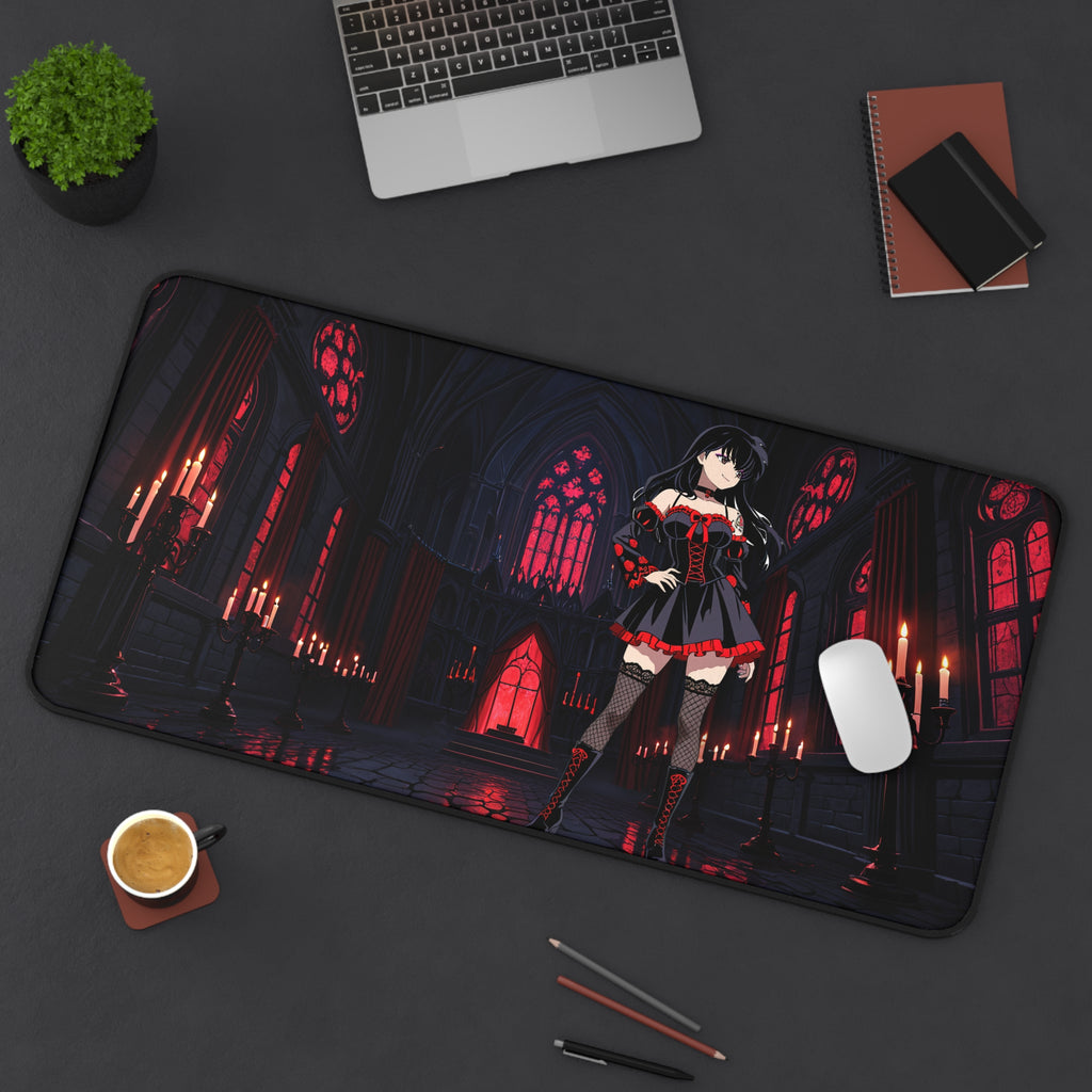 Kagome Inuyasha Gothic Anime Desk Mat | Dark Aesthetic XL Mouse Pad
