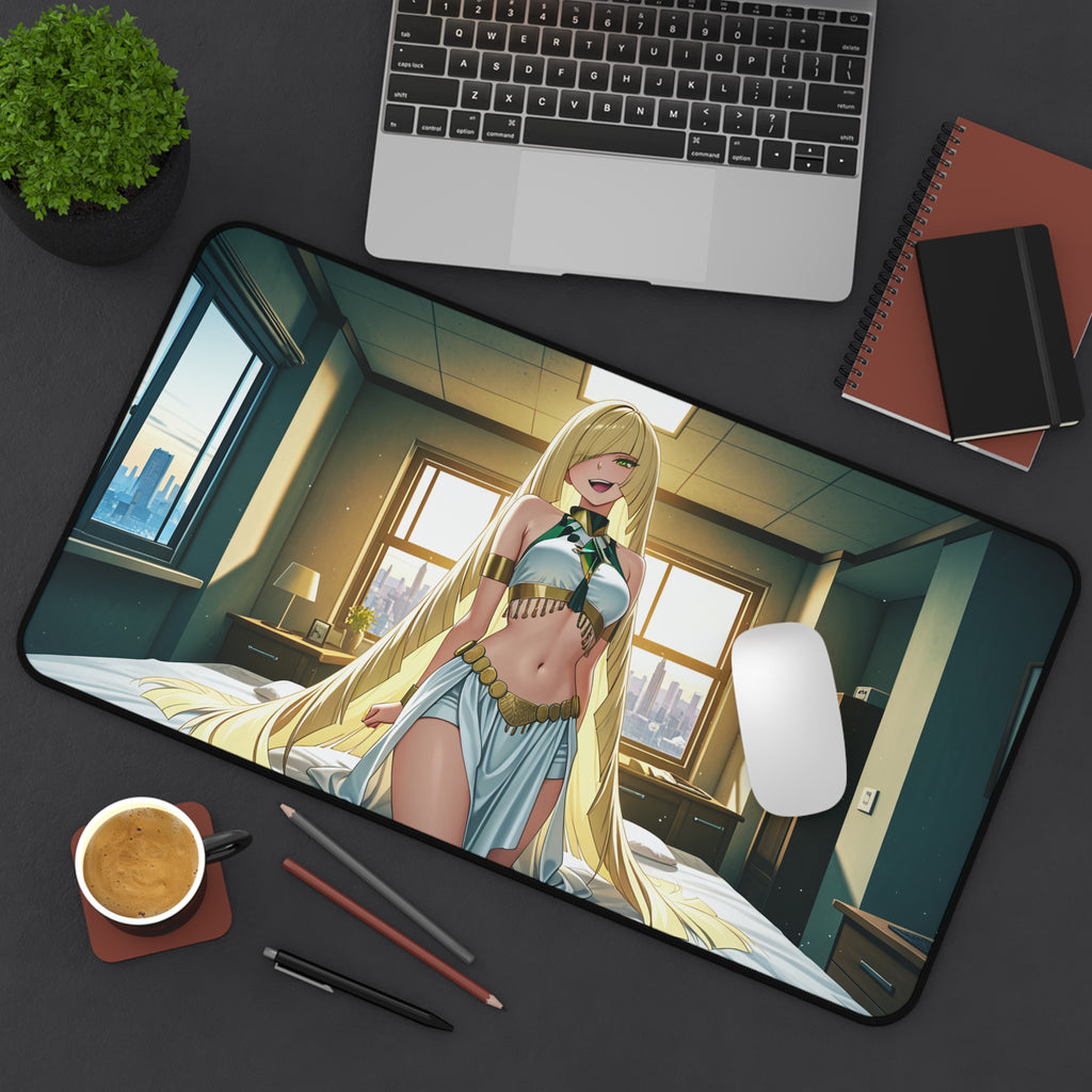 Lusamine Spicy Anime Pinup Desk Mat | Fan Art Mouse Pad XL — Boudoir Pt. 5