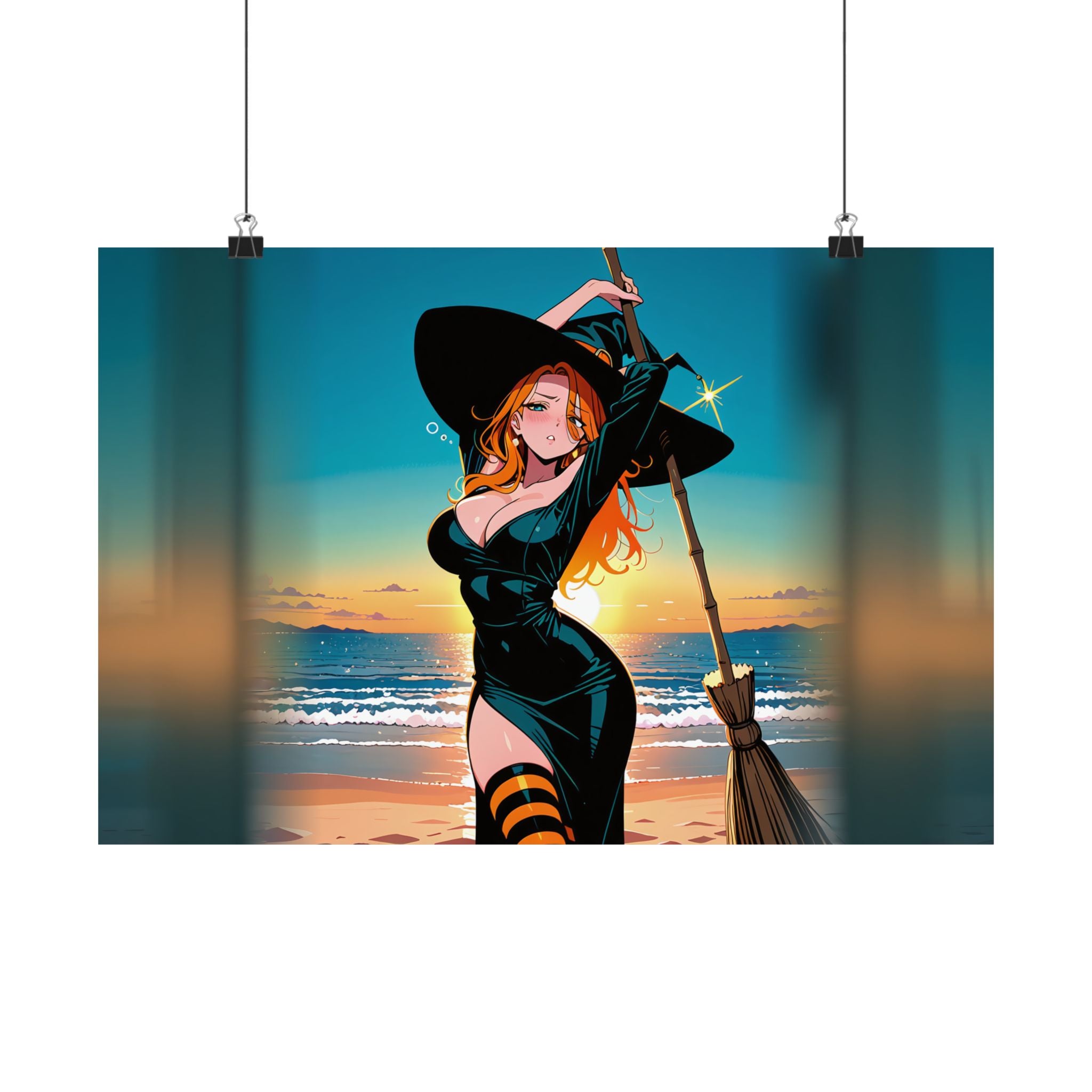 Kirara Hoshi JJK Witch Spicy Anime Wall Art Poster — Beach Babes Pt. 6 (Spicy)
