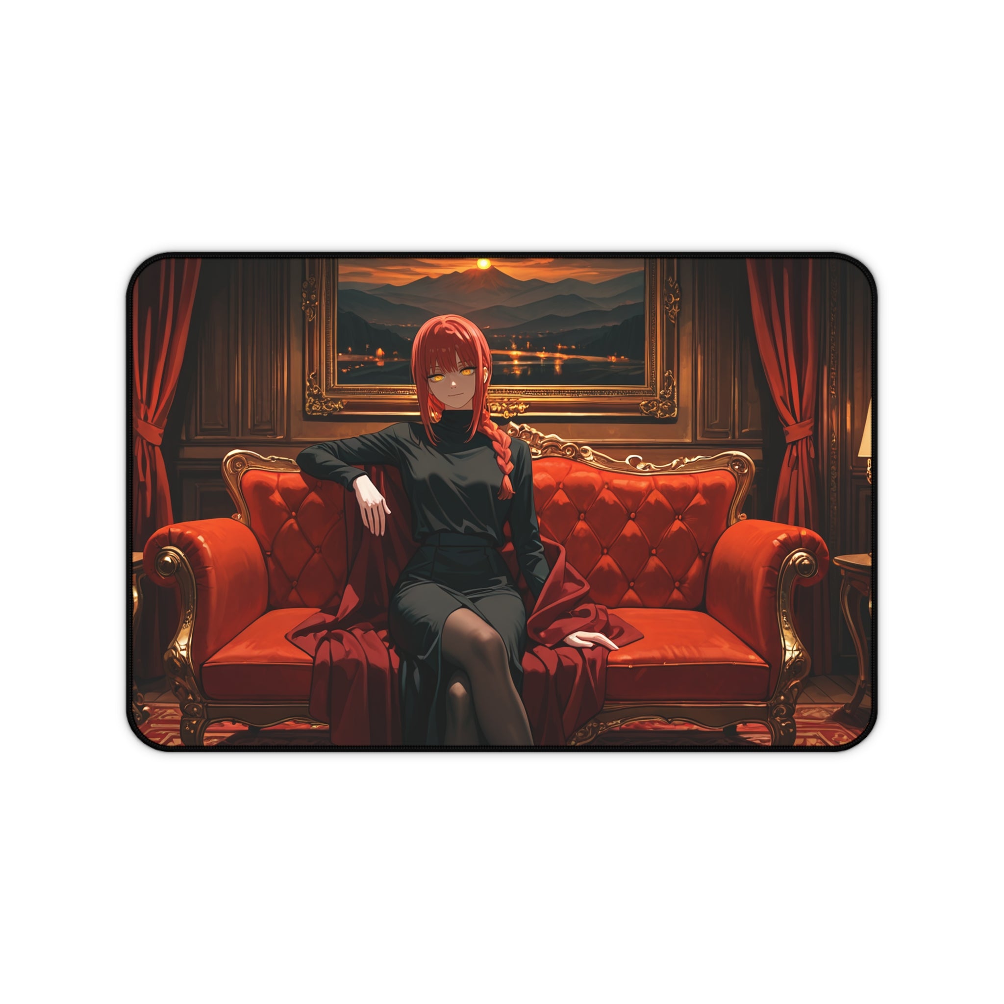 Makima Chainsaw Man Anime Desk Mat Boudoir Pinup — Boudoir Pt. 1