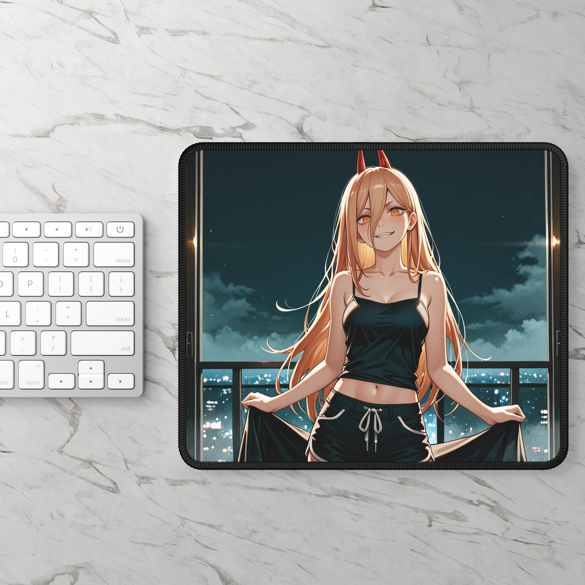 Power Chainsaw Man Anime Mouse Pad Spicy | Pinup Fan Art Desk Pad