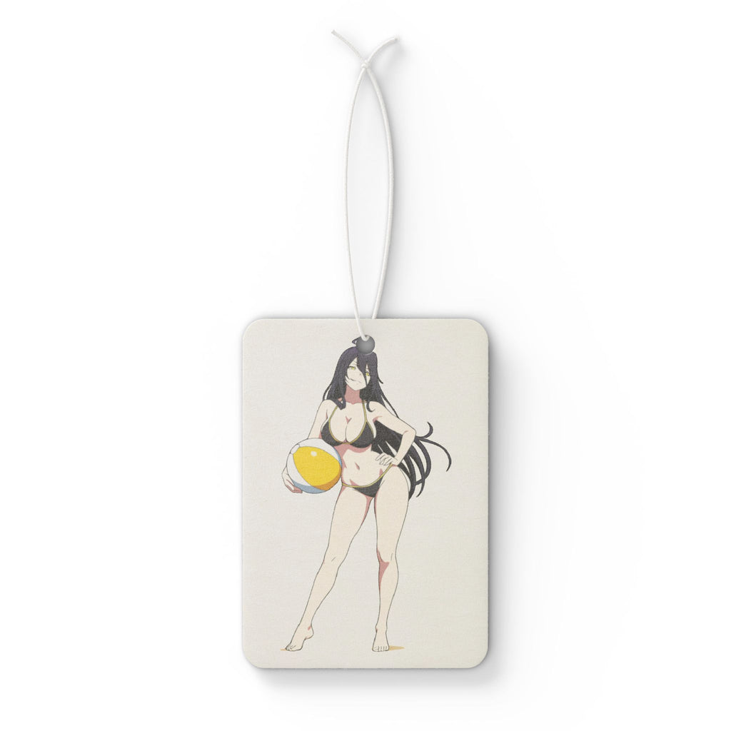 Albedo Overlord Spicy Anime Car Air Freshener | Summer Beach Pinup Fan Art
