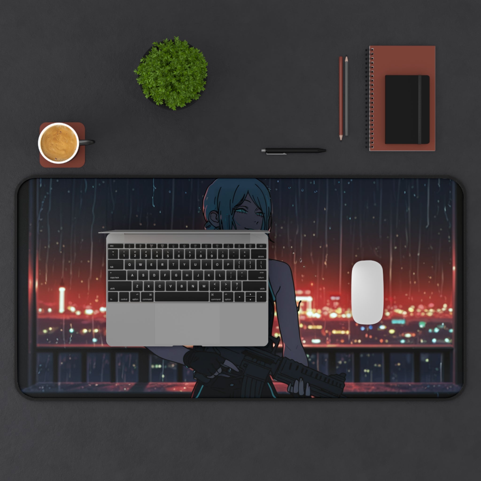 Reze Chainsaw Man Anime Desk Mat Tactical Night Scene Tactical Girls Pt. 4