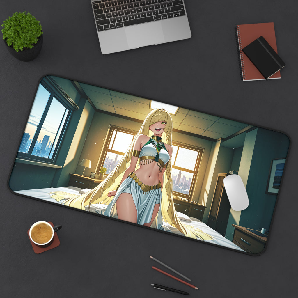 Lusamine Spicy Anime Pinup Desk Mat | Fan Art Mouse Pad XL — Boudoir Pt. 5