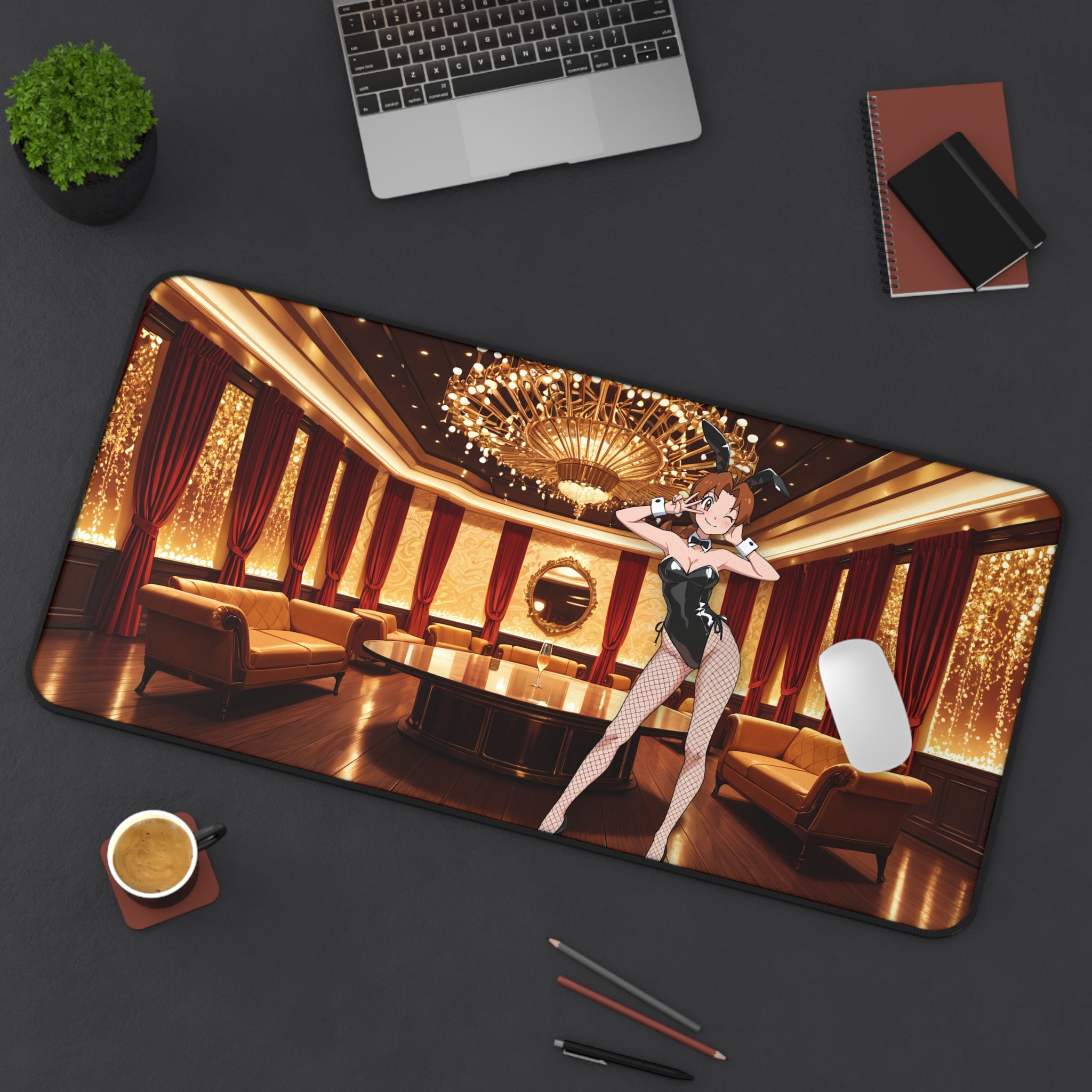 Delia Ketchum Anime Desk Mat Spicy Bunny Suit Fan Art — Bunny Girls Pt. 1 (Spicy
