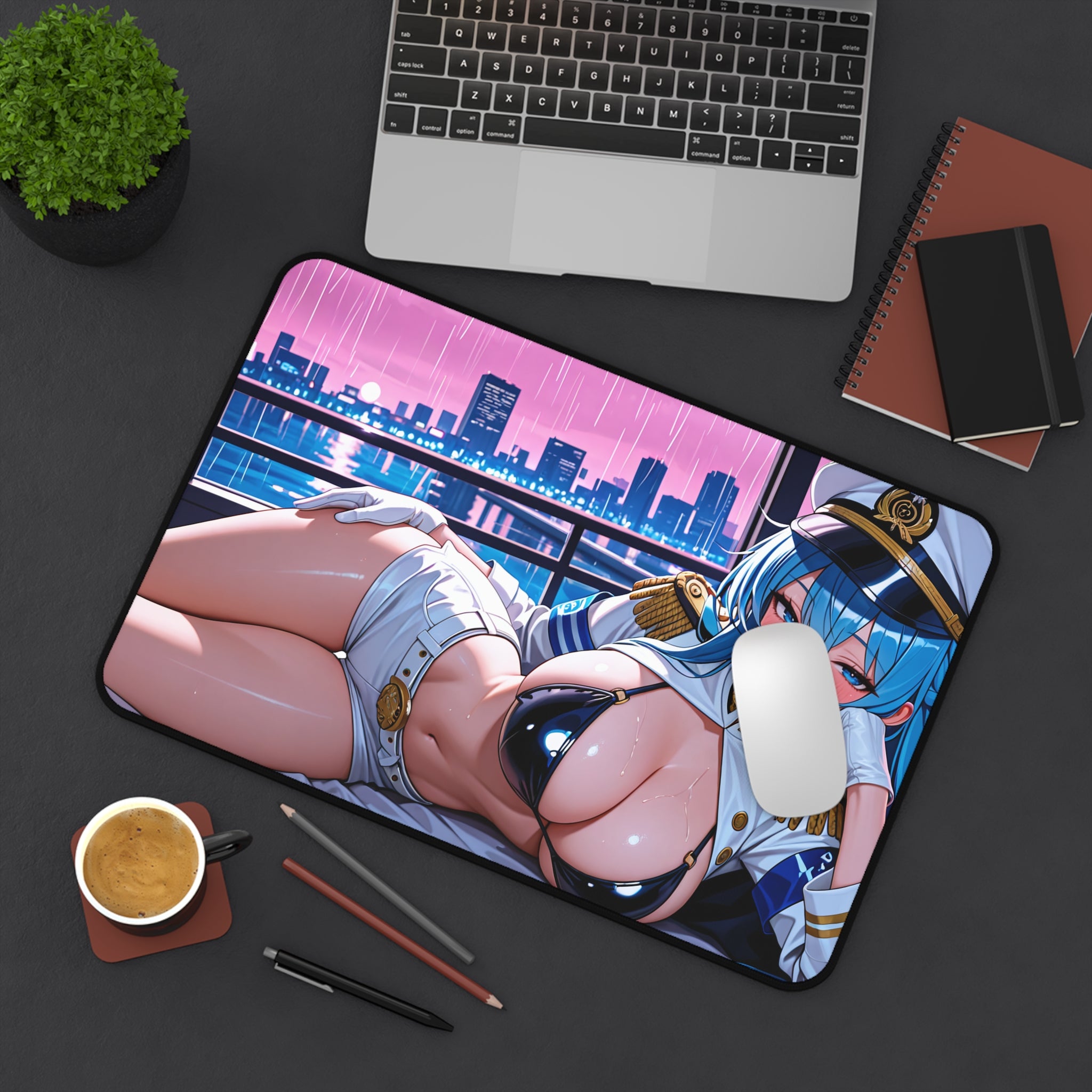 Helm NIKKE Spicy Anime Desk Mat Pinup Fan Art — Boudoir Pt. 3 (Spicy)