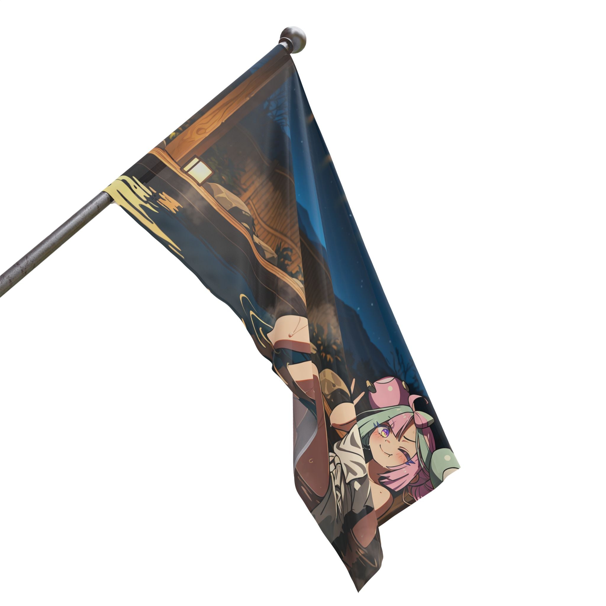 Iono Spicy Onsen Pinup Anime Flag — Onsen Pt. 2 (Spicy)
