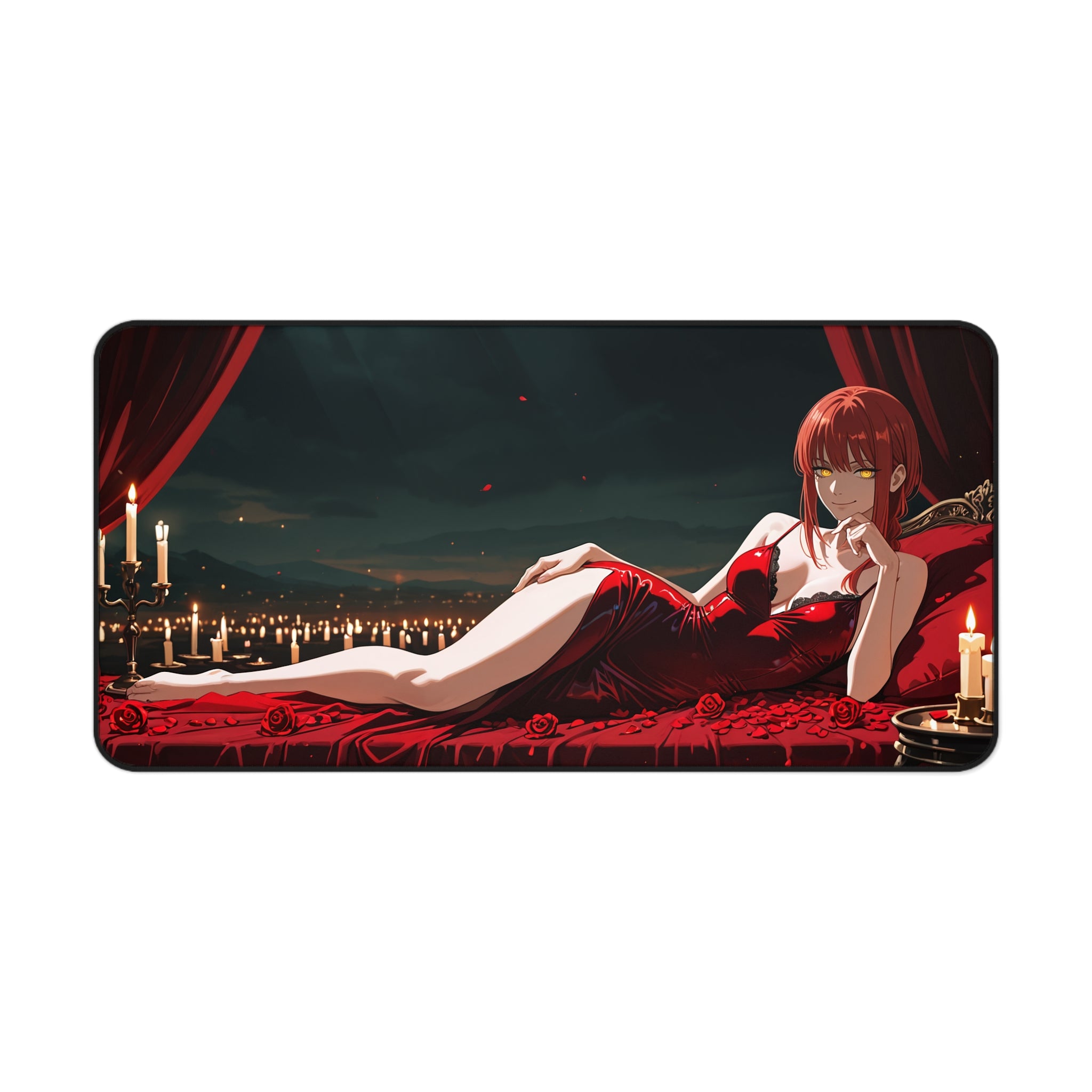 Makima Chainsaw Man Desk Mat Boudoir Spicy Pinup — Boudoir Pt. 1
