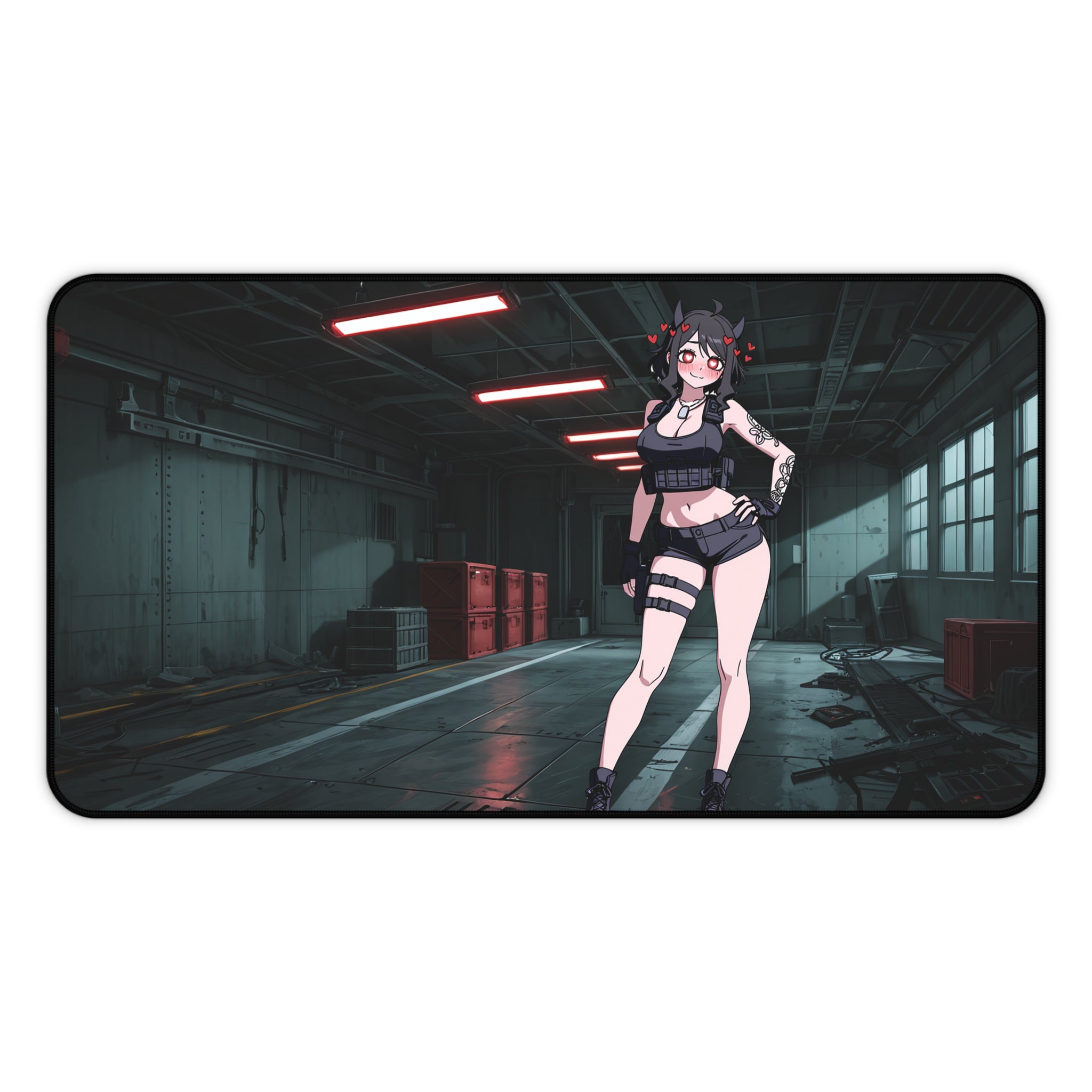 Modeus Helltaker Spicy Desk Mat | Tactical Anime Pinup — Tactical Girls Pt. 1