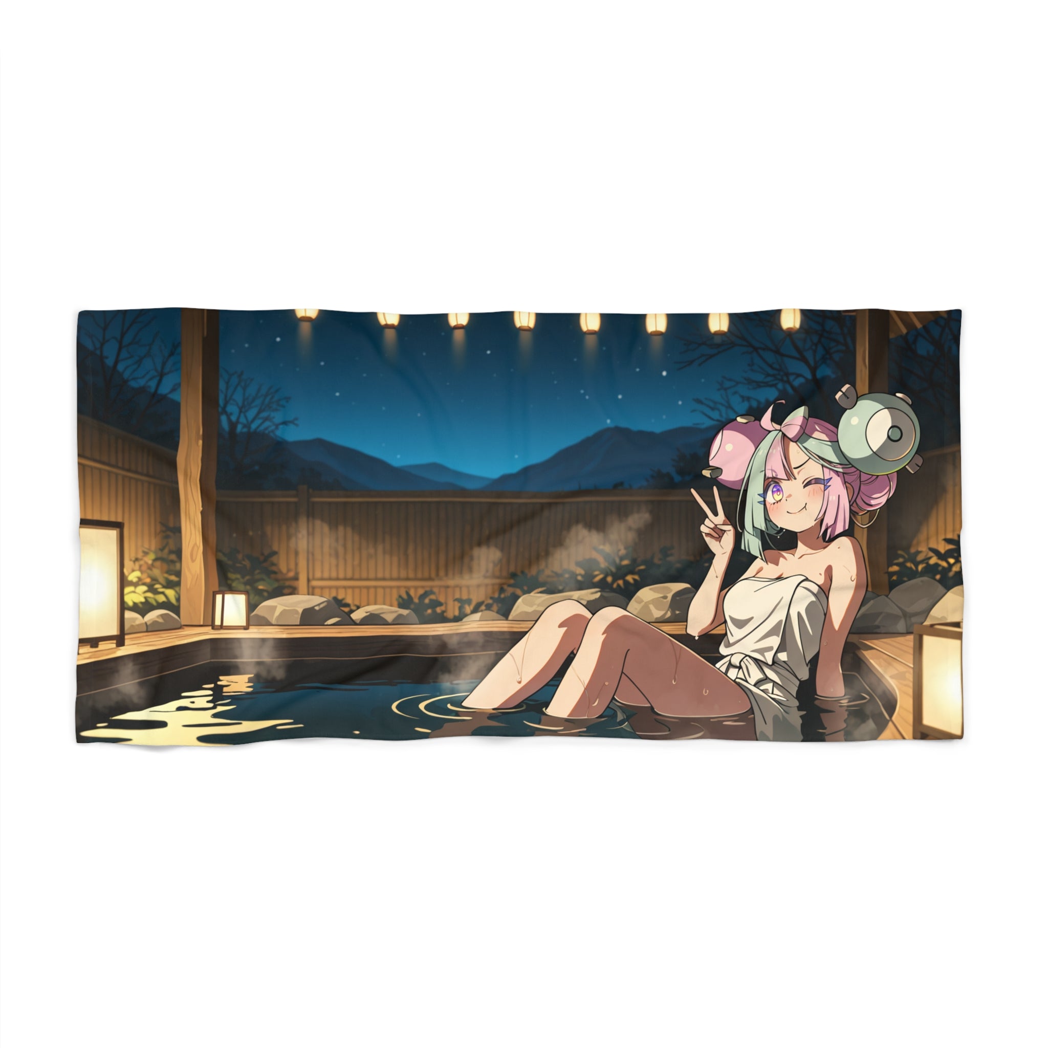 Iono Pinup Beach Towel Moonlit Onsen Spicy — Onsen Pt. 2 (Spicy)