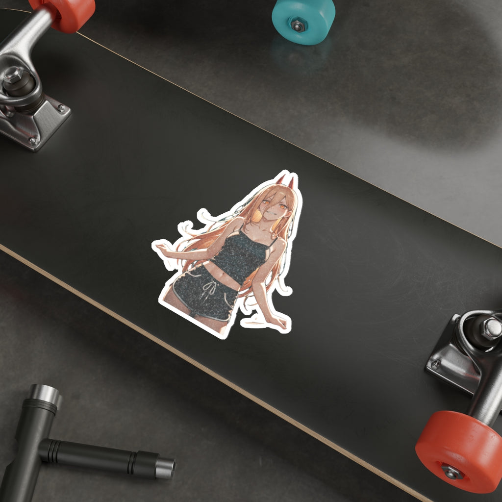 Power Chainsaw Man Spicy Pinup Anime Die Cut Vinyl Sticker | Fan Art