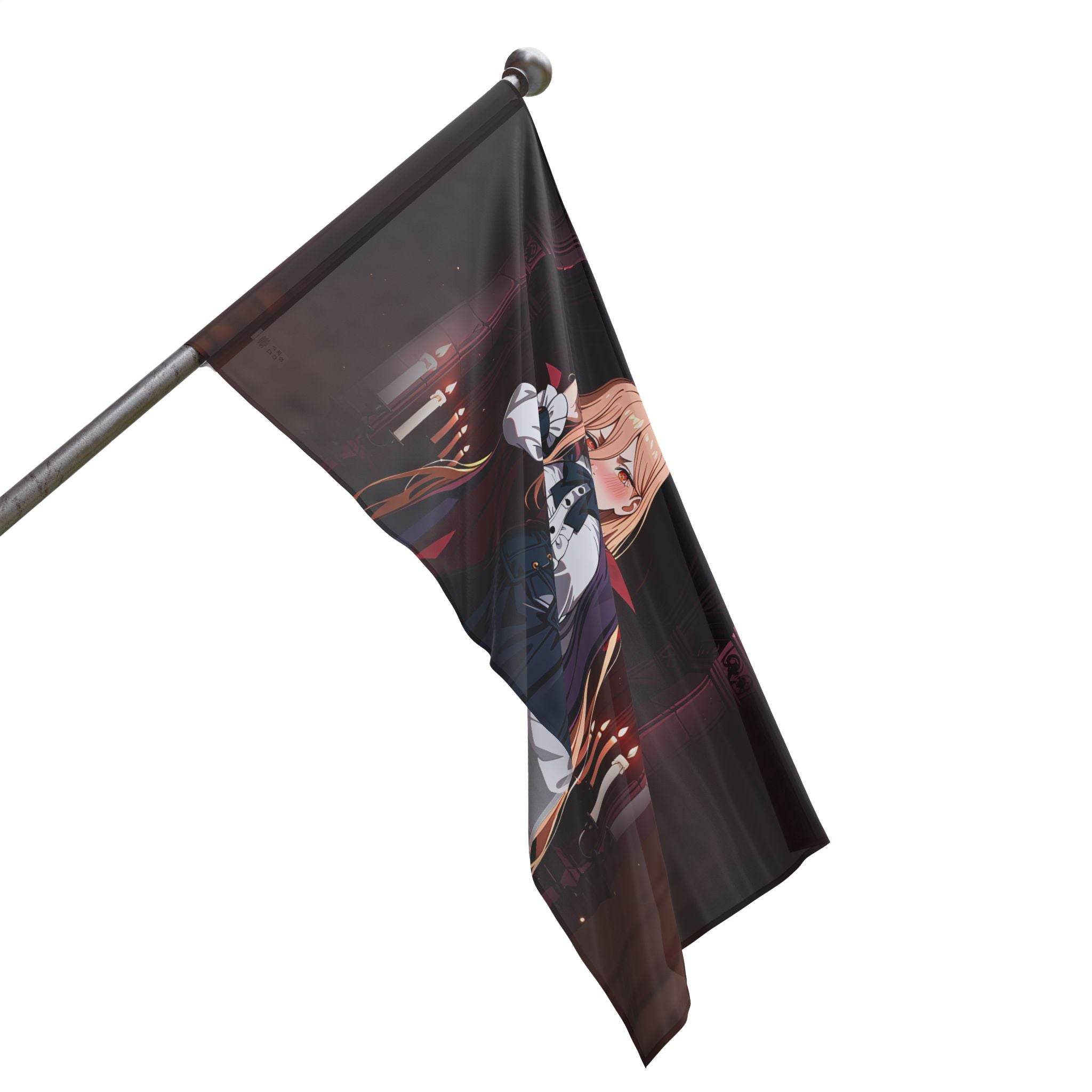 Power Chainsaw Man Gothic Vampire Anime Wall Flag | Bunny Girls Pt. 6