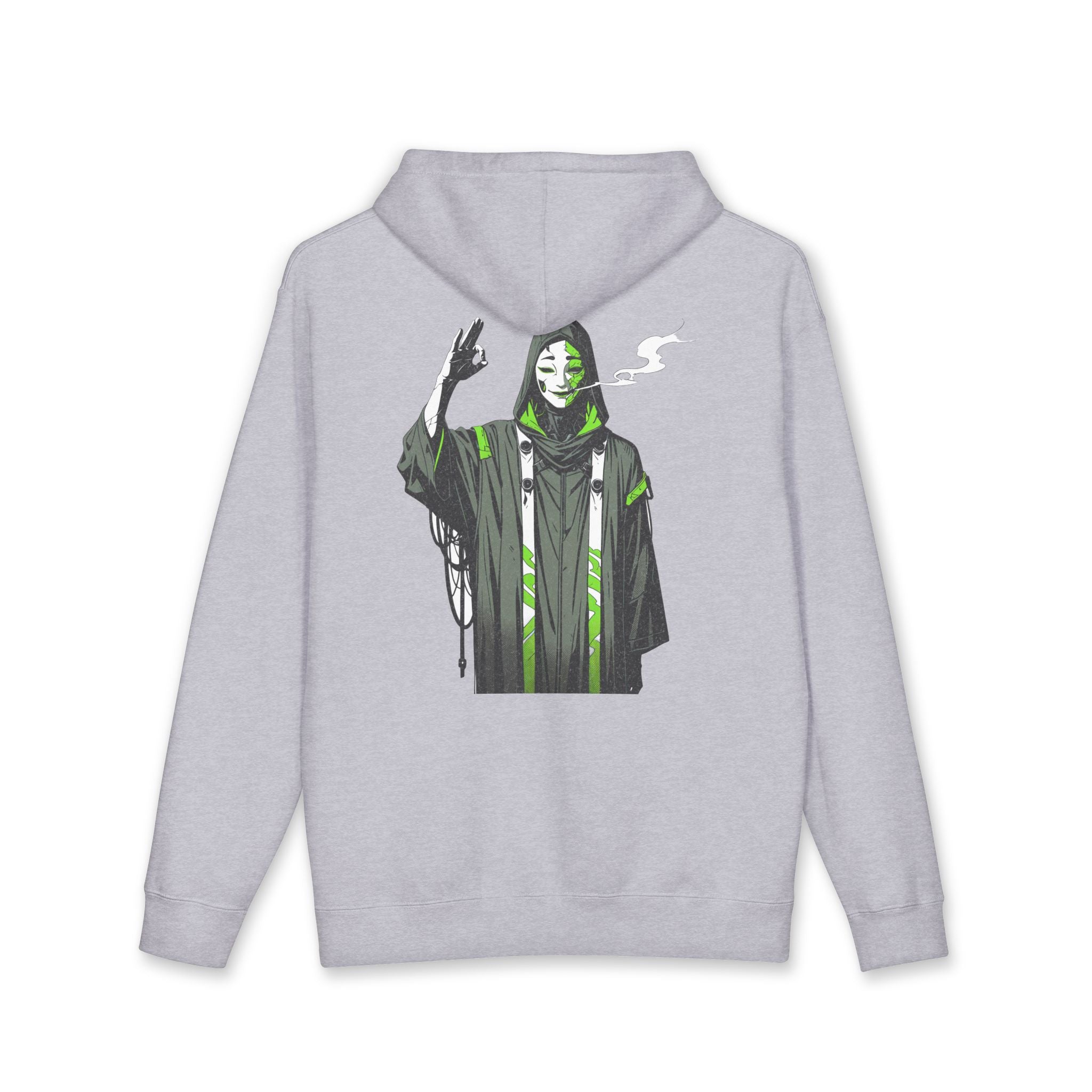 Anime Streetwear Hoodie Serpent Shaman Back Graphic Pullover