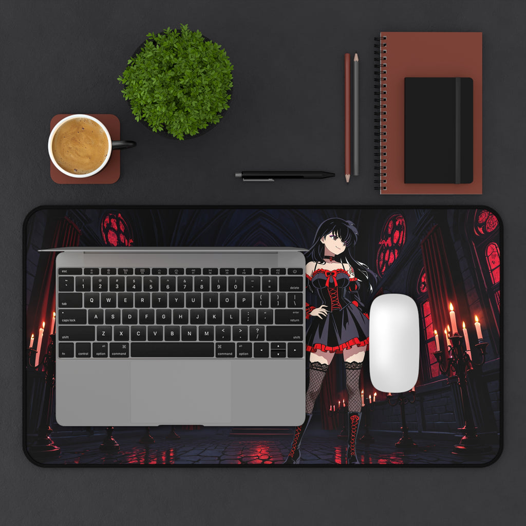 Kagome Inuyasha Gothic Anime Desk Mat | Dark Aesthetic XL Mouse Pad