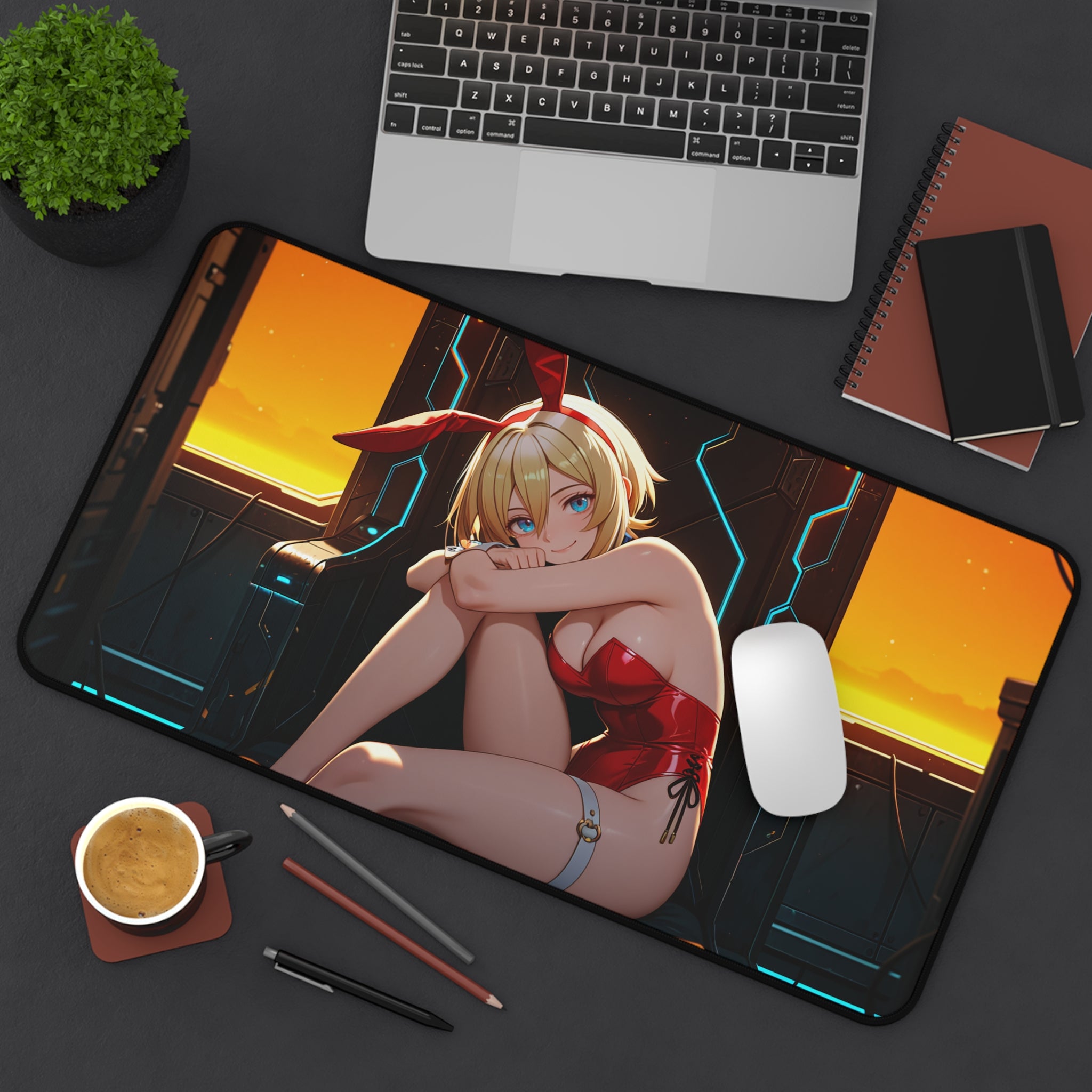 Irida Legends Dark Priestess Spicy Anime Desk Mat — Bunny Girls Pt. 8