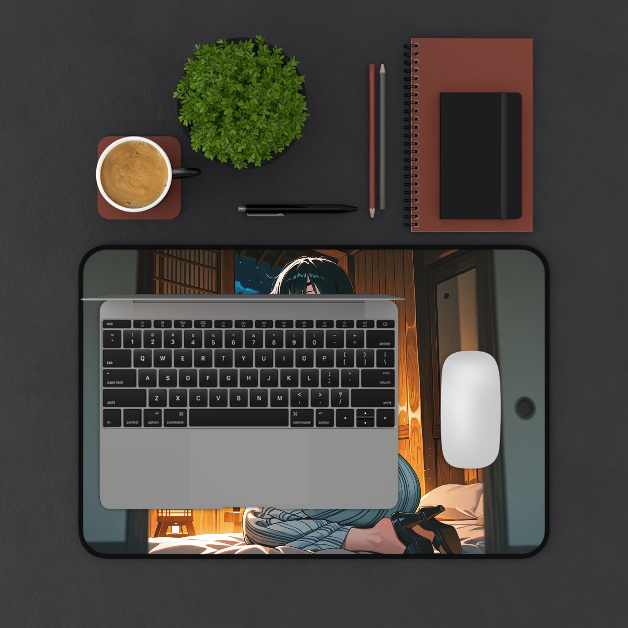Himeno || Chainsaw Man · Onsen · Tube — Onsen Pt. 1 Desk Mat XL Mouse Pad
