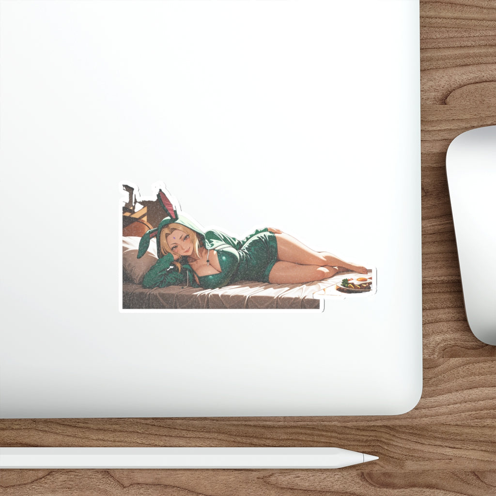 Tsunade Naruto Anime Pinup Bikini Die Cut Vinyl Sticker — Bunny Girls Pt. 6