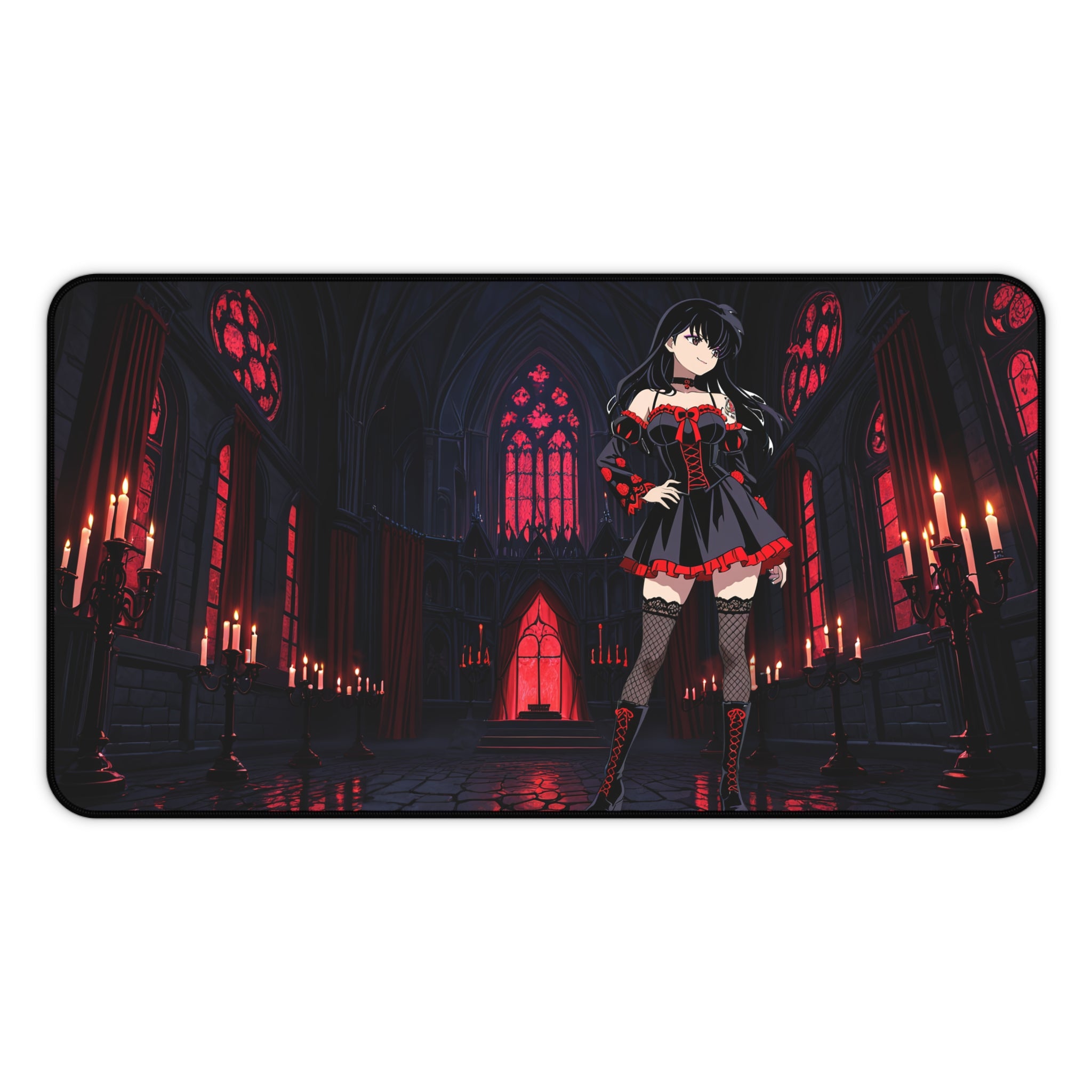 Kagome Inuyasha Gothic Anime Desk Mat | Dark Aesthetic XL — Goth Girls Pt. 1