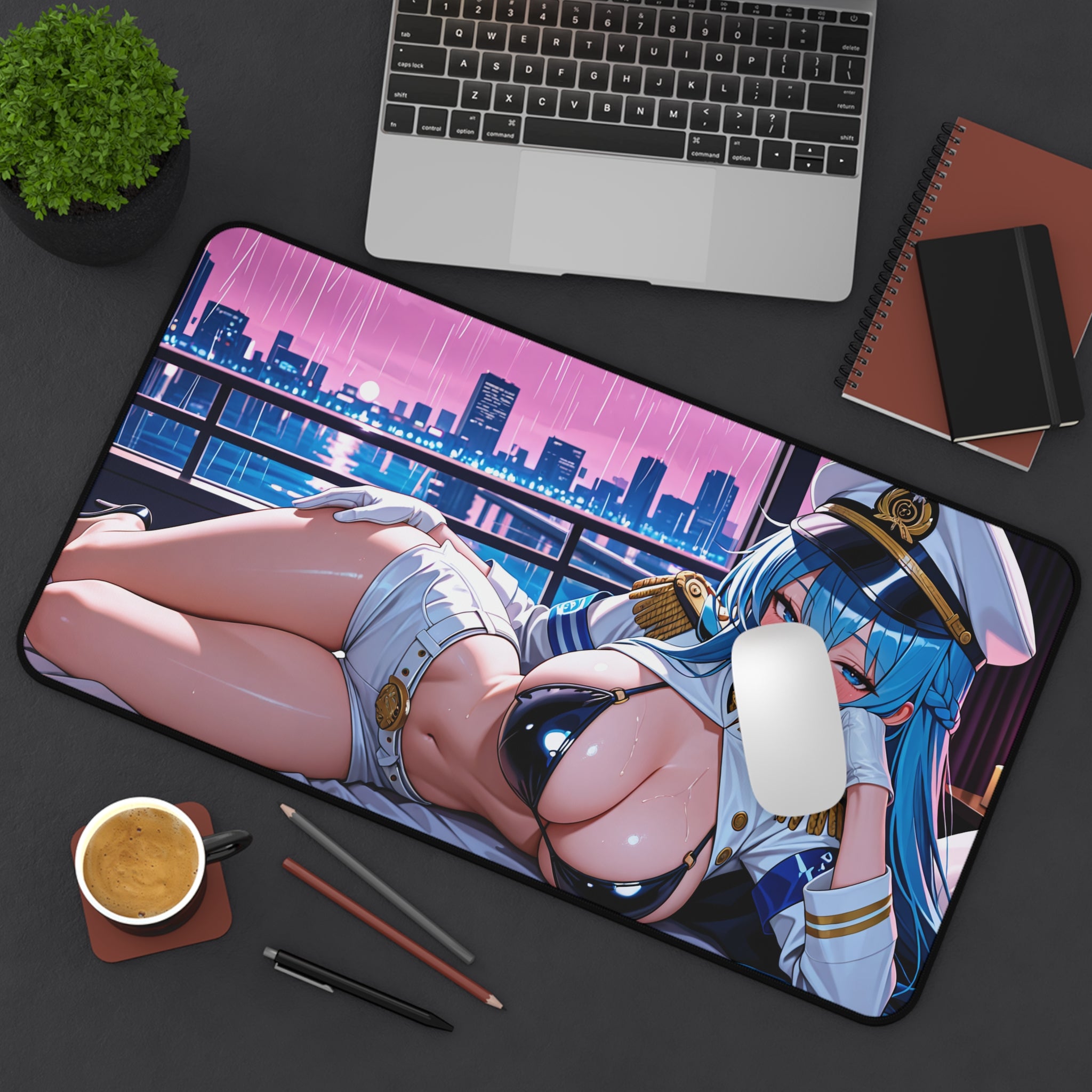 Helm NIKKE Spicy Anime Desk Mat Pinup Fan Art — Boudoir Pt. 3 (Spicy)