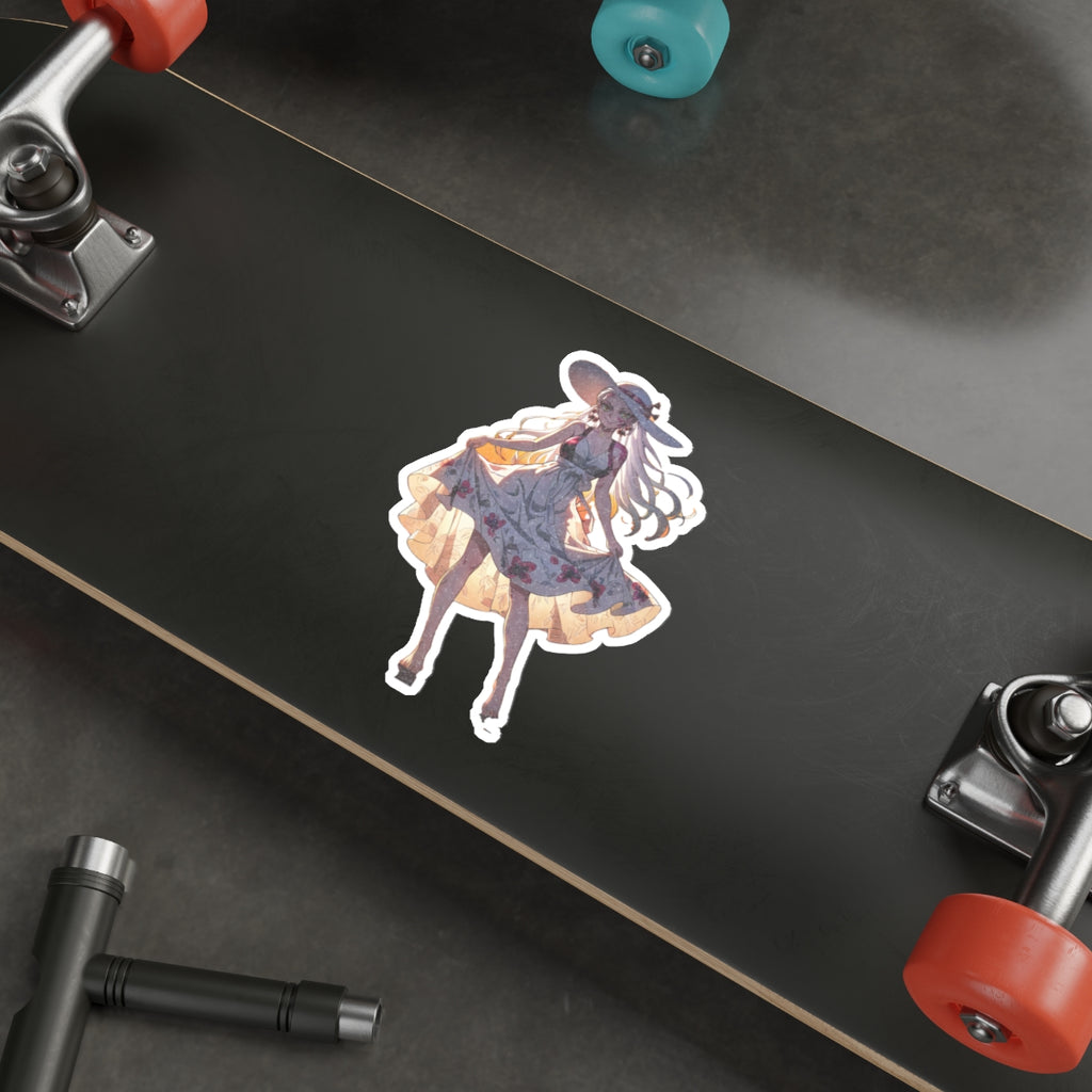 Daki Demon Slayer Anime Die Cut Vinyl Sticker Sunset Beach — Beach Babes Pt. 2