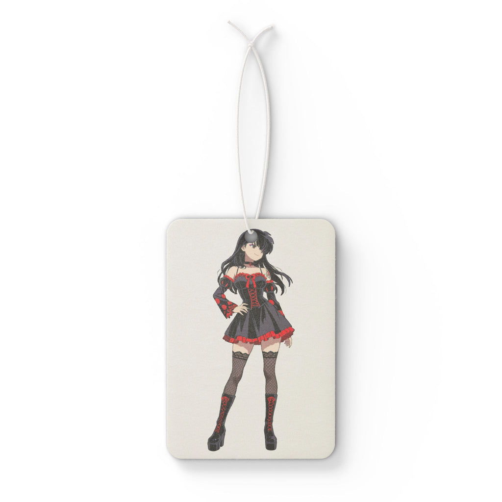 Kagome Inuyasha Gothic Anime Air Freshener | Dark Pinup Fan Art Car Charm