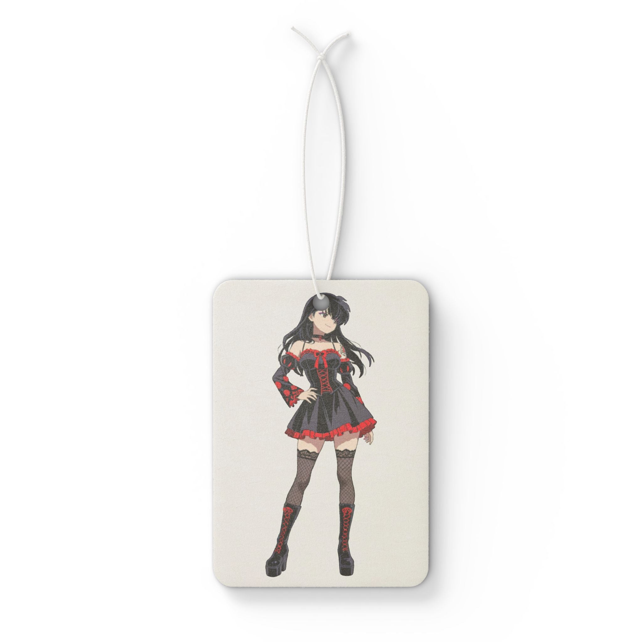 Kagome Inuyasha Gothic Anime Air Freshener | Dark Pinup Fan Art Car Charm