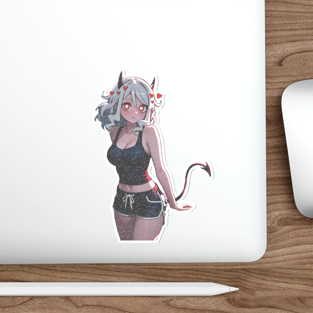 Modeus Helltaker Anime Pinup Sticker | Die Cut Vinyl Fan Art — Lore Pt. 1