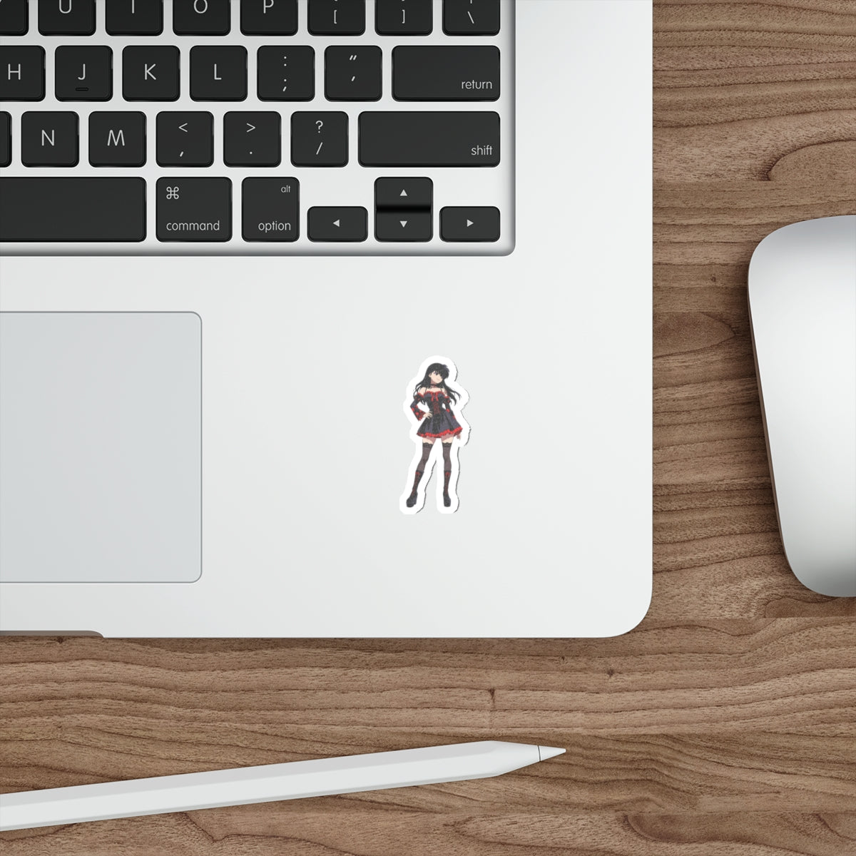 Kagome Inuyasha Gothic Anime Vinyl Sticker | Dark Pinup Fan Art Die Cut