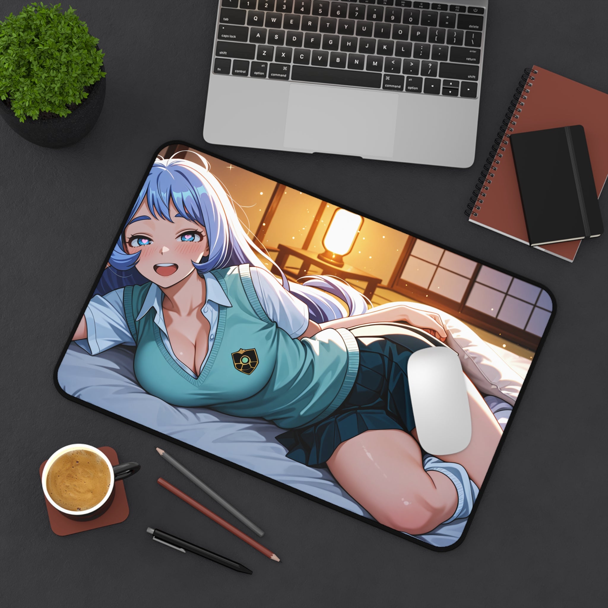 My Hero Academia Anime Desk Mat Spicy Pinup Fan Art Wide Mouse Pad