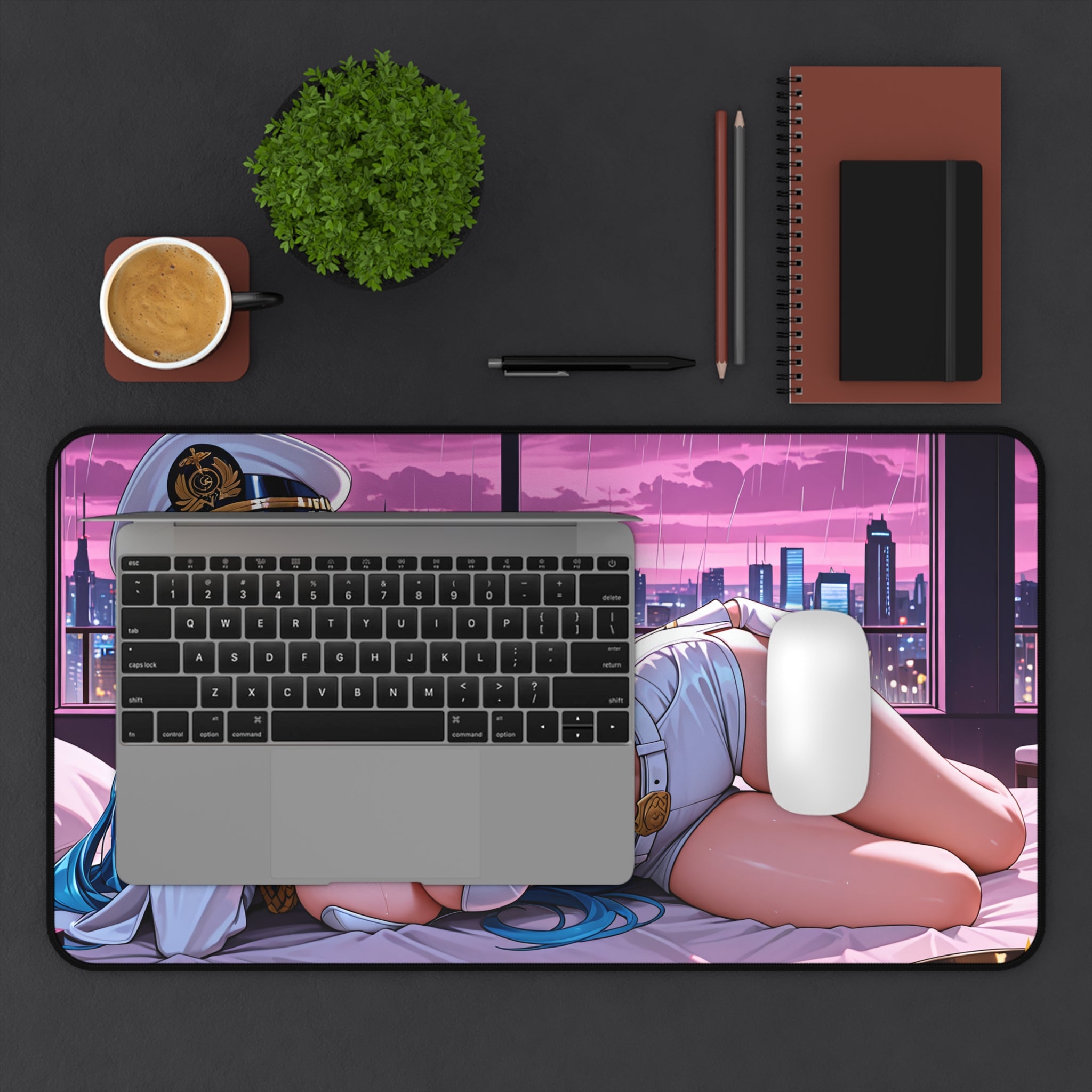 Helm NIKKE Anime Desk Mat Fan Art Pinup Gaming Pad — Boudoir Pt. 3