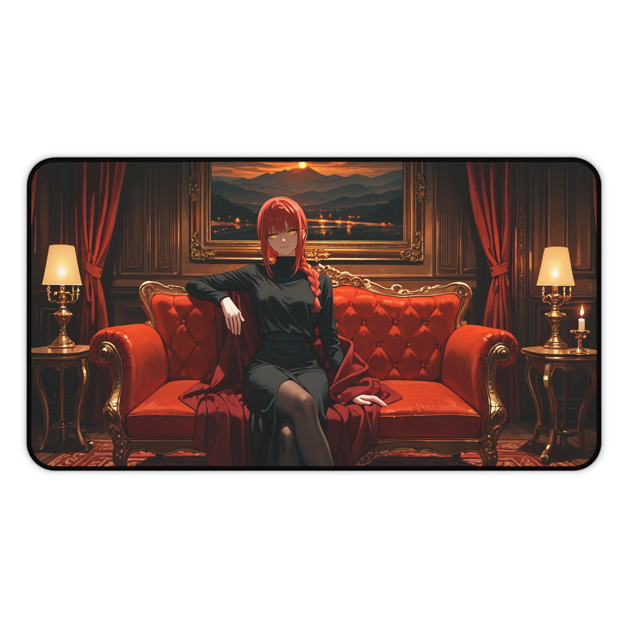 Makima Chainsaw Man Anime Desk Mat Boudoir Pinup — Boudoir Pt. 1