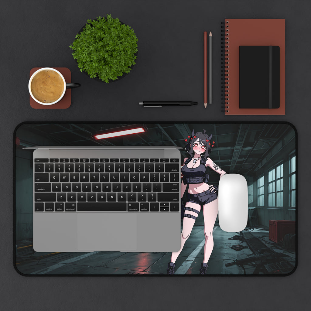 Modeus Helltaker Spicy Desk Mat | Tactical Anime Pinup Fan Art XL Pad