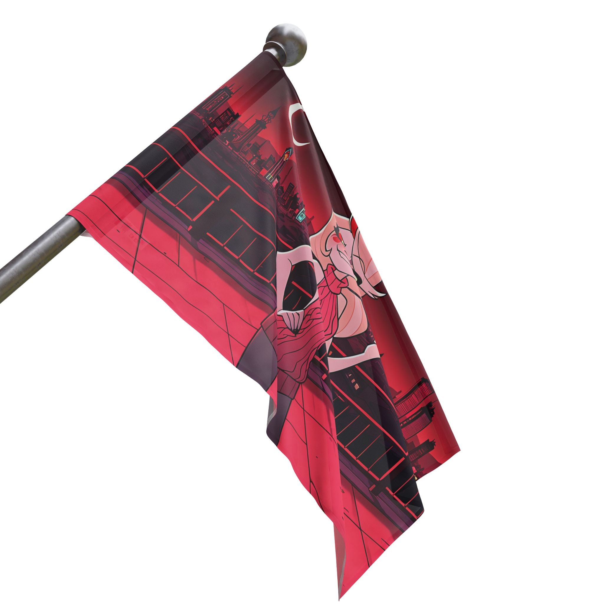 Charlie Morningstar Hazbin Hotel Spicy Wall Flag Pinup — Virgin Killer Pt. 2