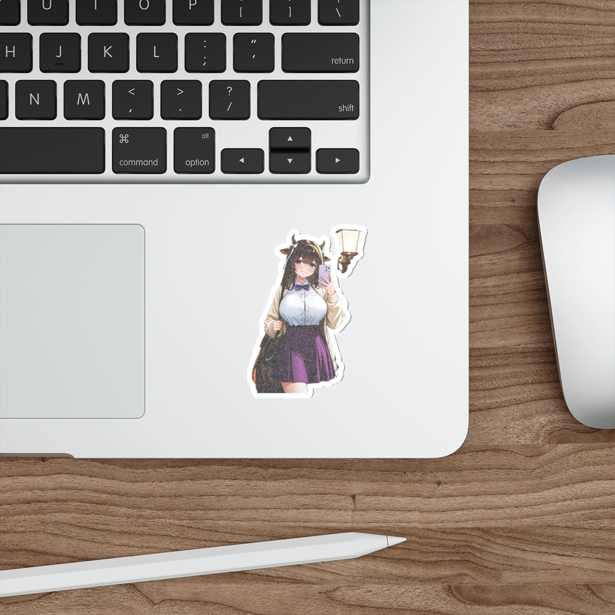 Kashino Azur Lane Anime Vinyl Sticker | Librarian Bookstore Soft Cute Fan Art