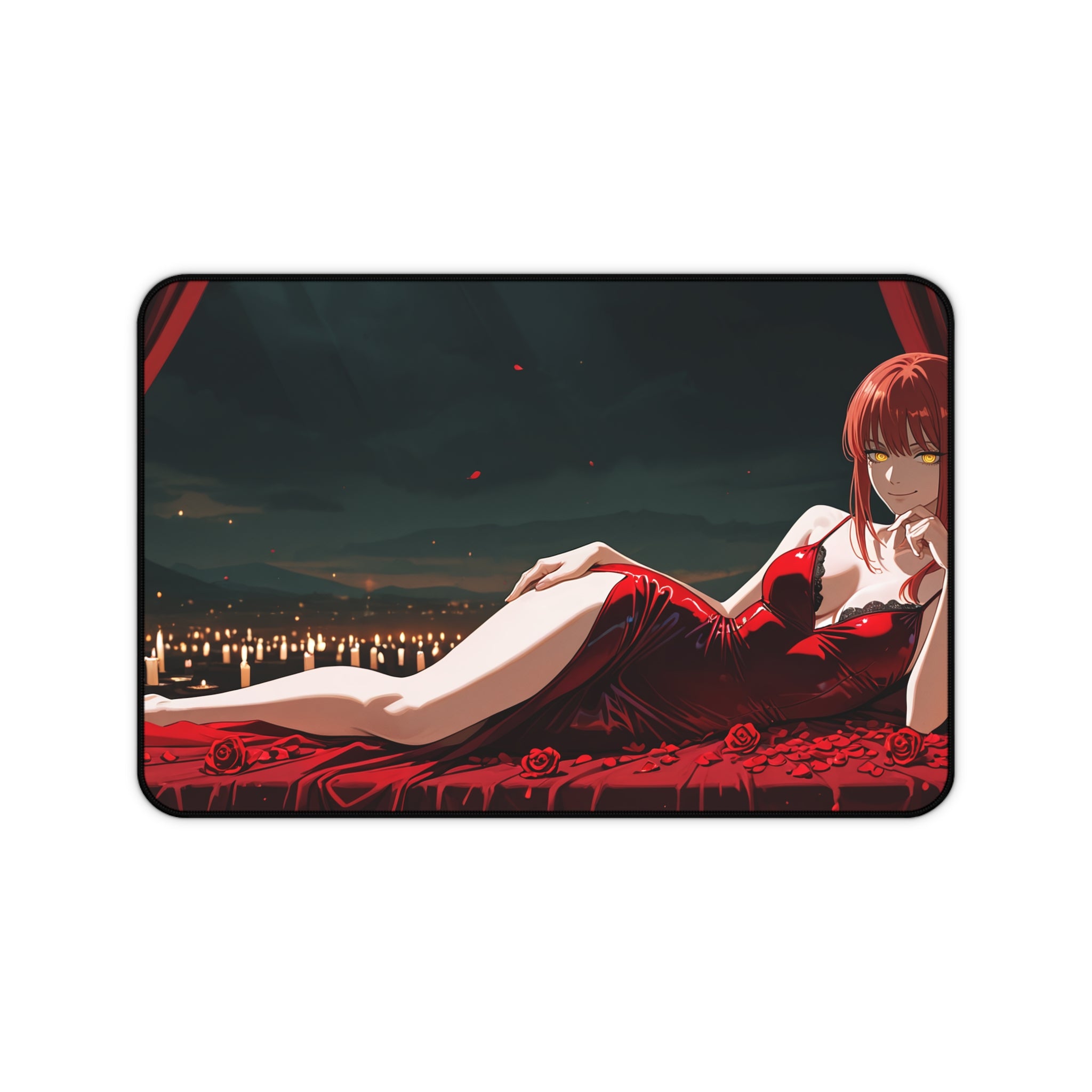 Makima Chainsaw Man Desk Mat Boudoir Spicy Pinup — Boudoir Pt. 1