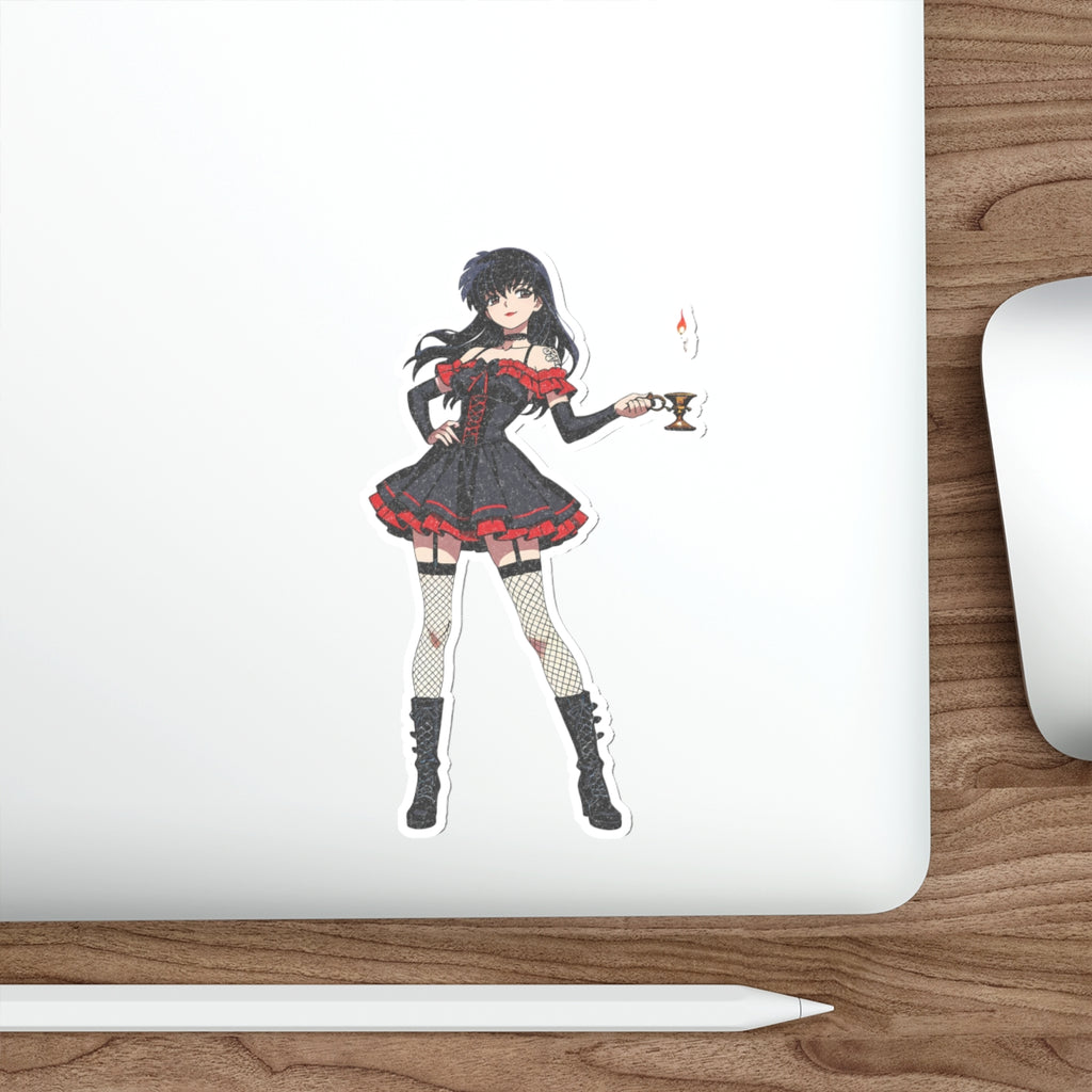 Kagome Inuyasha Gothic Anime Sticker Spicy | Dark Pinup Fan Art Die Cut