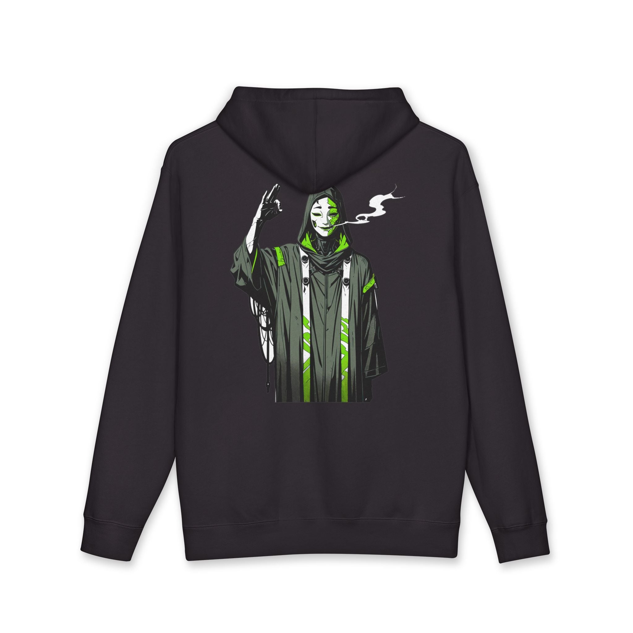 Anime Streetwear Hoodie Serpent Shaman Back Graphic Pullover